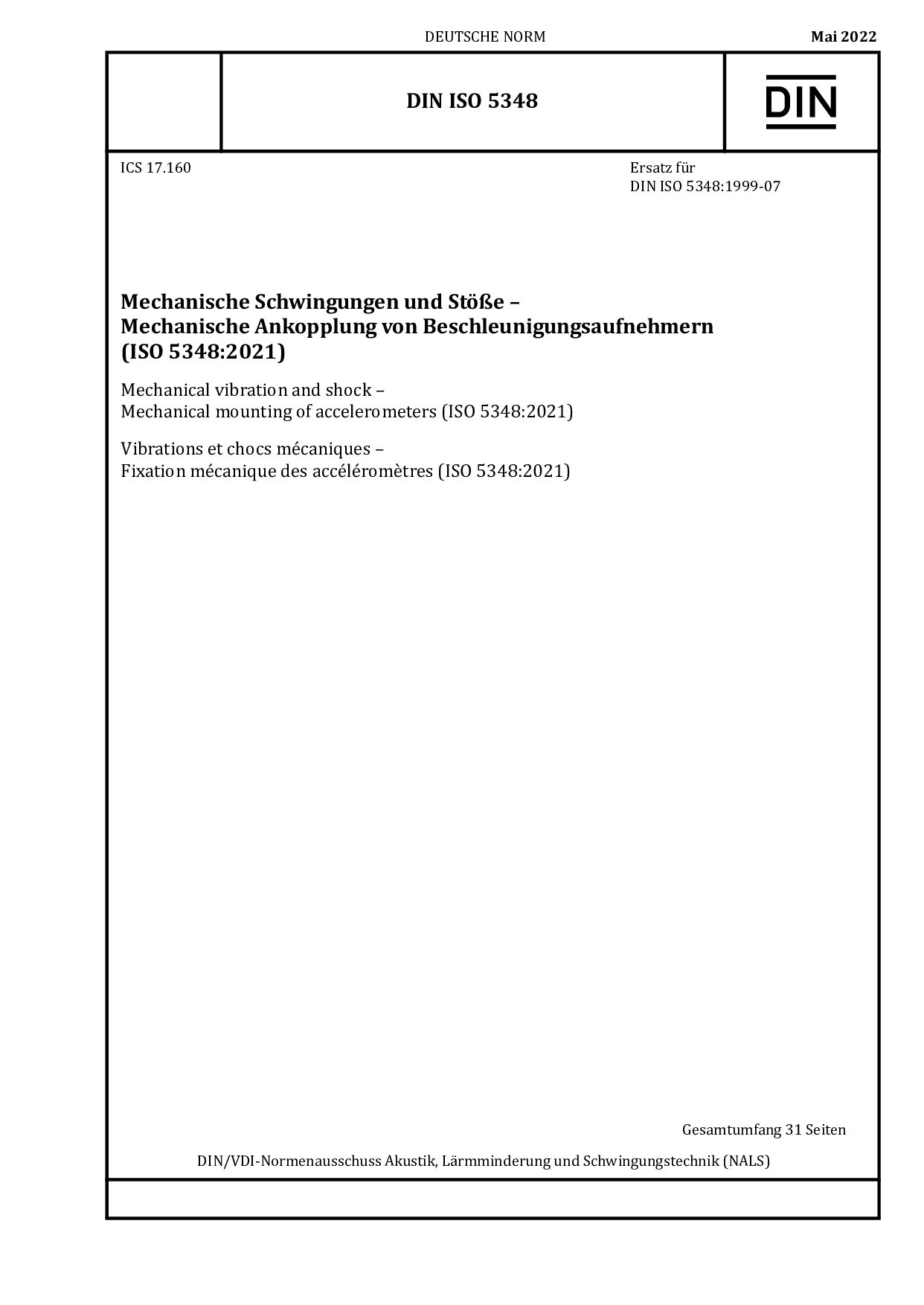 DIN ISO 5348:2022-05封面图