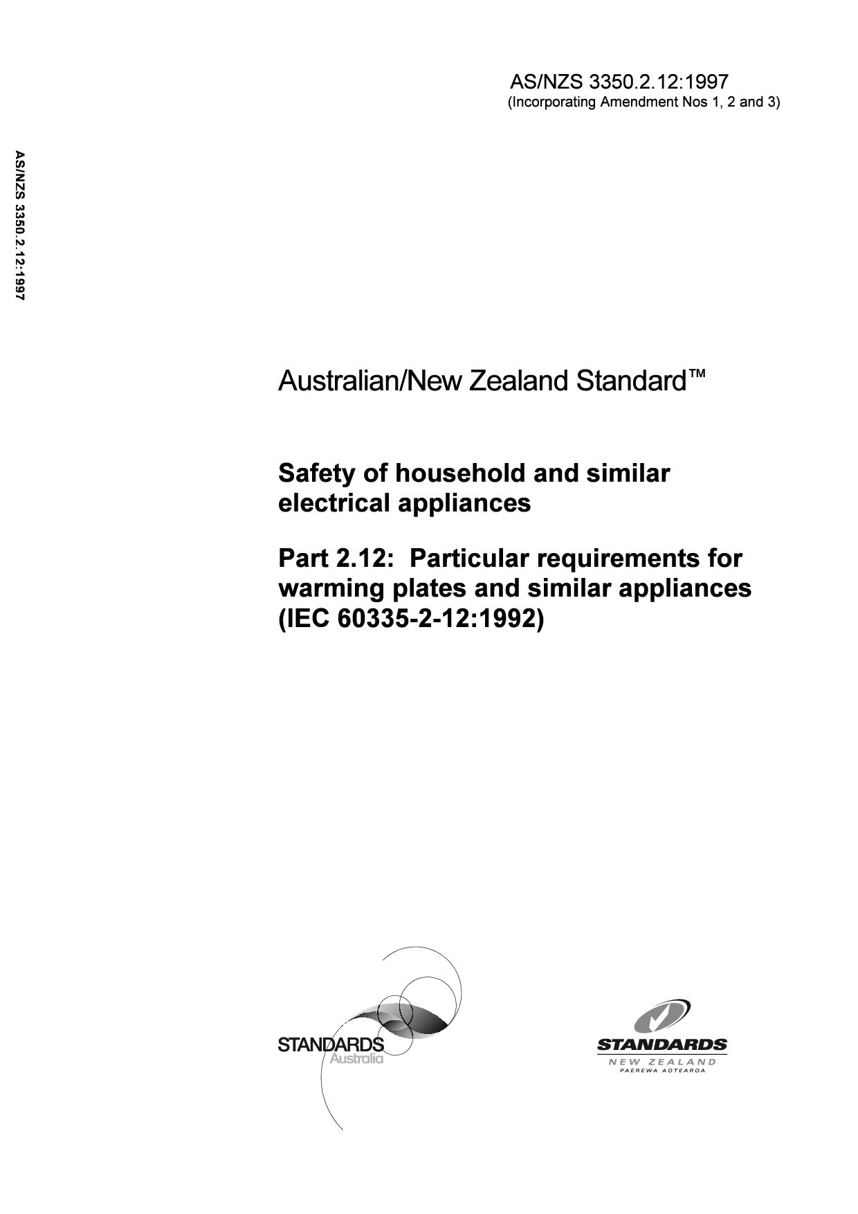 AS/NZS 3350.2.12:1997(R2007)封面图