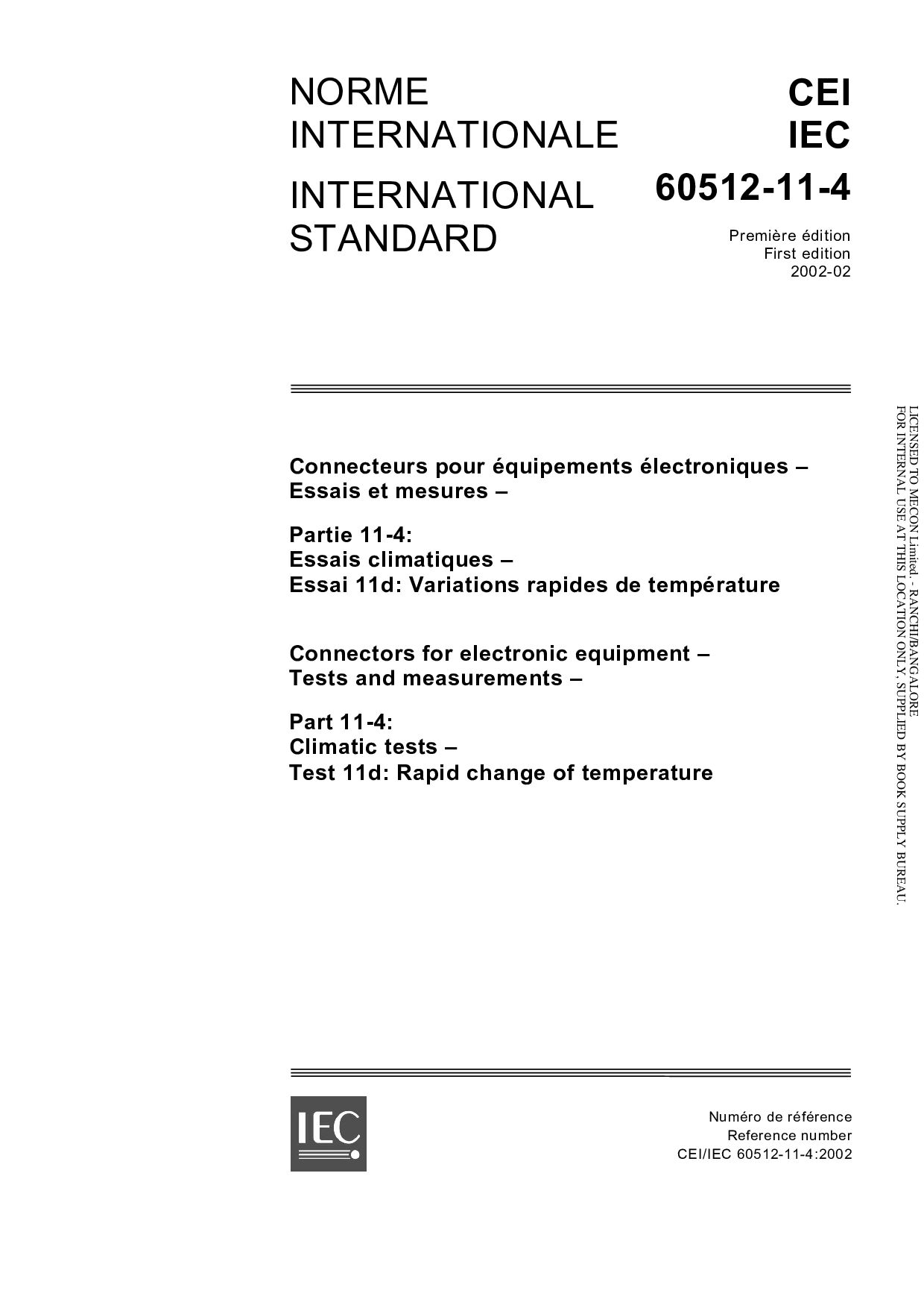 IEC 60512-11-4:2002封面图
