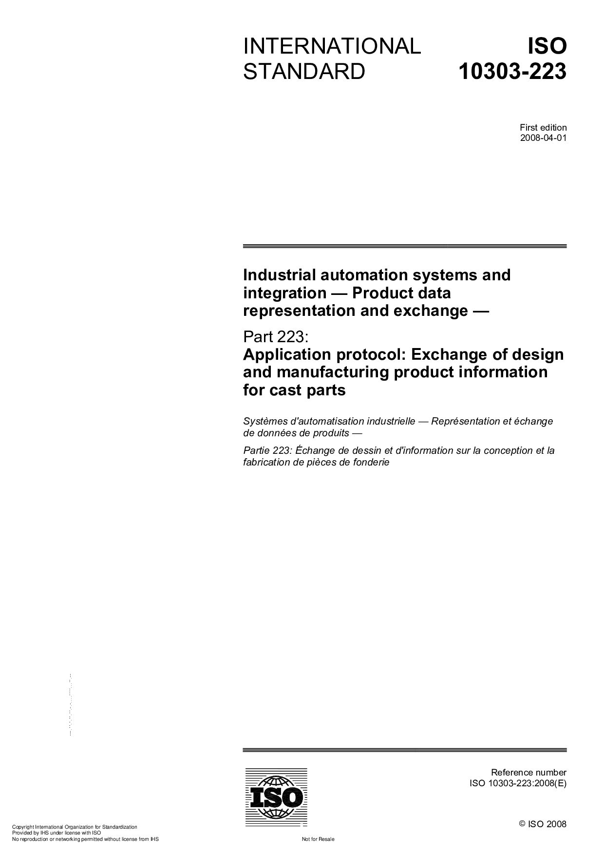 ISO 10303-223:2008封面图