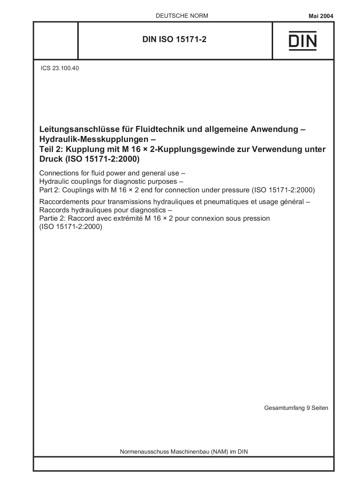 DIN ISO 15171-2:2004封面图