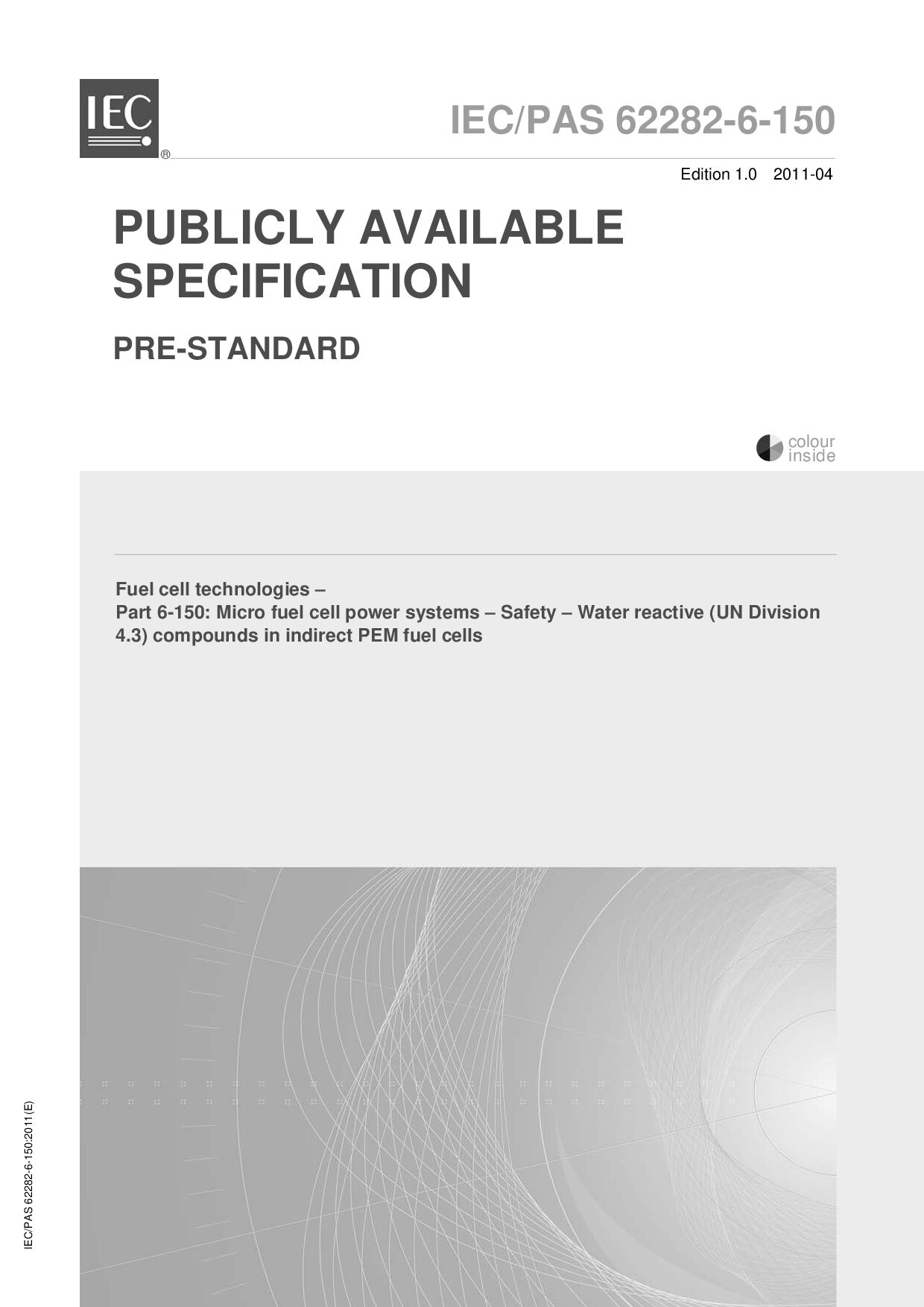 IEC PAS 62282-6-150:2011封面图