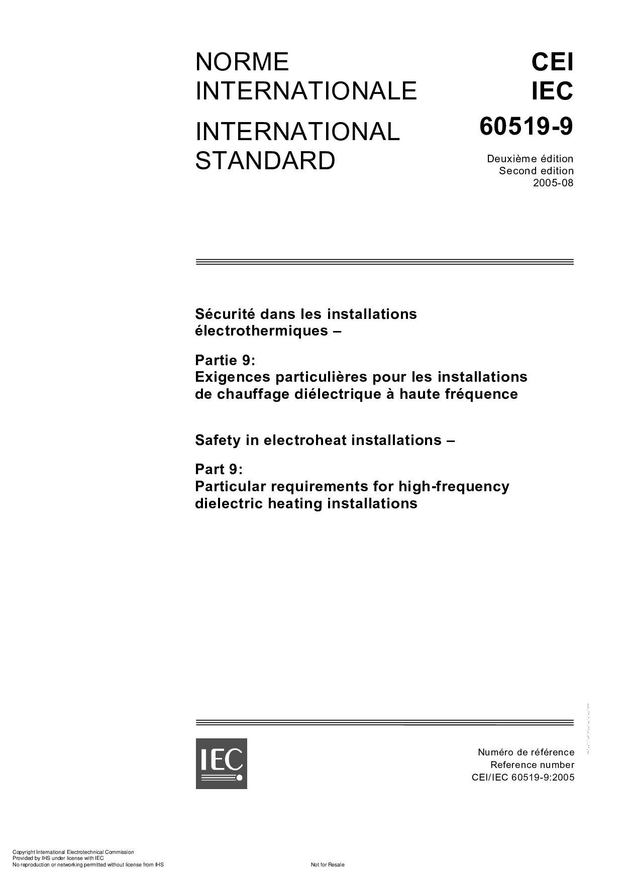 IEC 60519-9:2005封面图