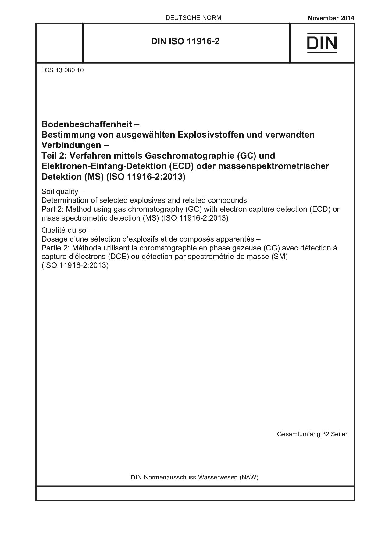 DIN ISO 11916-2:2014