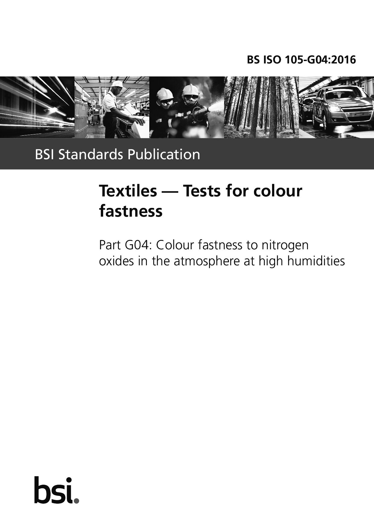 BS ISO 105-G04:2016封面图