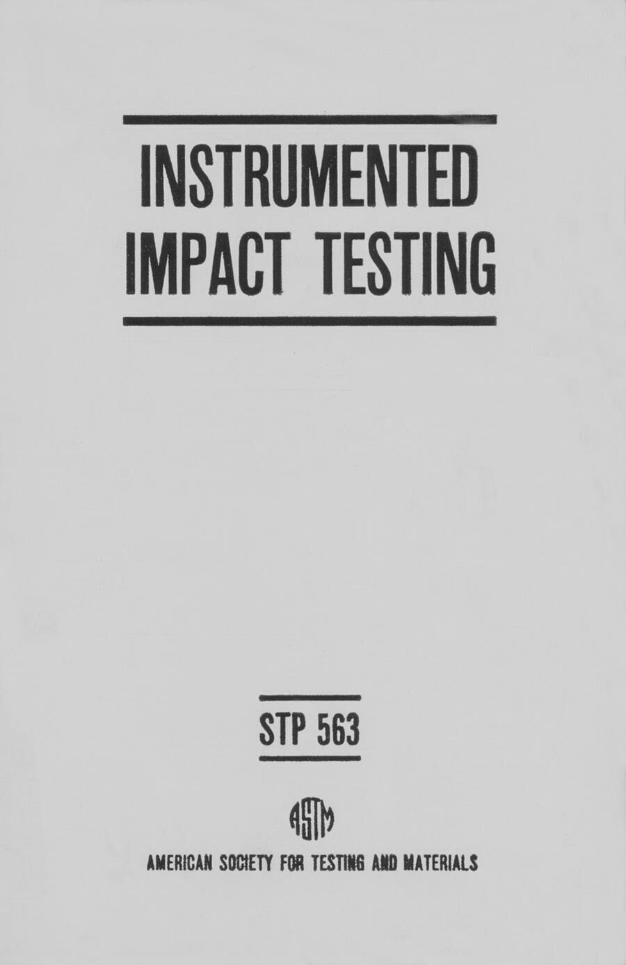 ASTM STP 563-1974