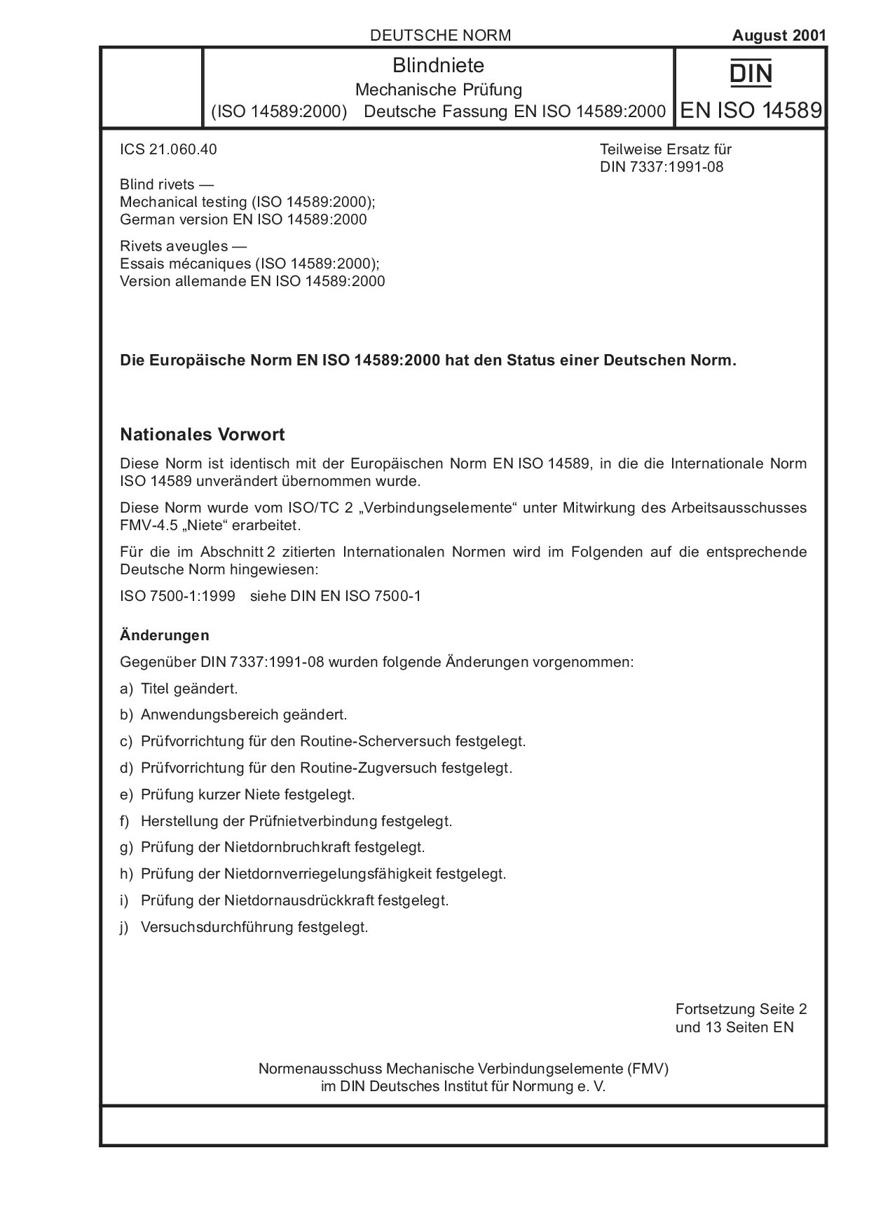 DIN EN ISO 14589:2001-08封面图