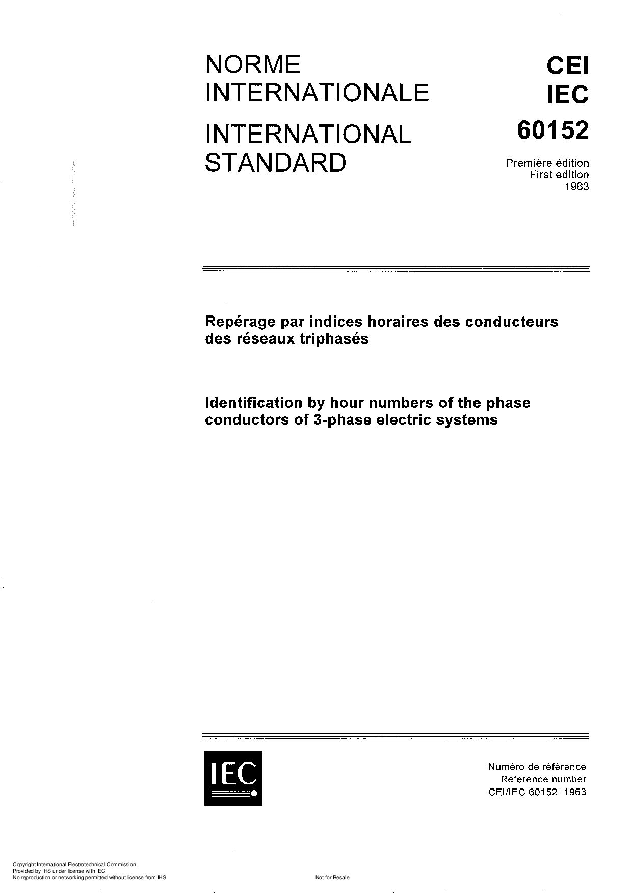 IEC 60152:1963封面图