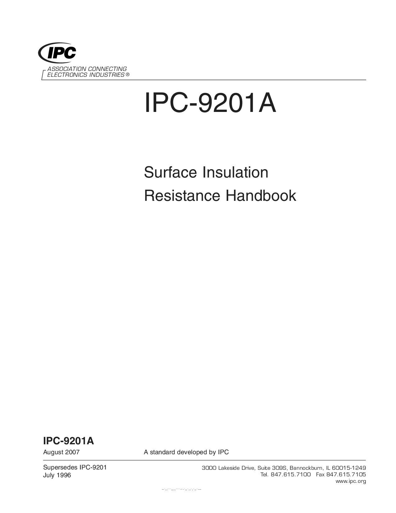 IPC 9201A-2007封面图