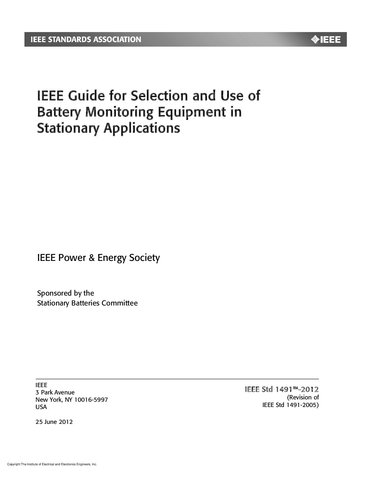 IEEE 1491-2012封面图