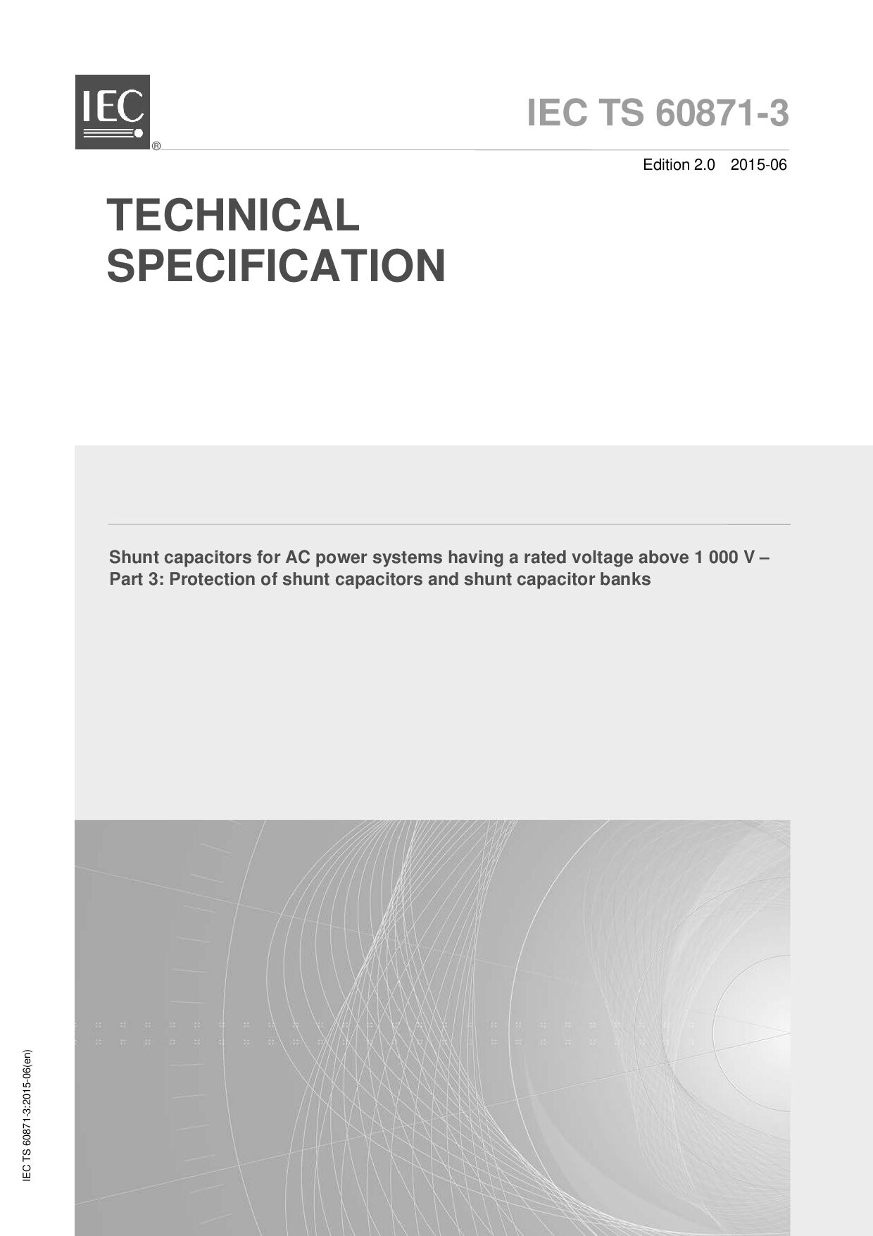 IEC TS 60871-3:2015封面图