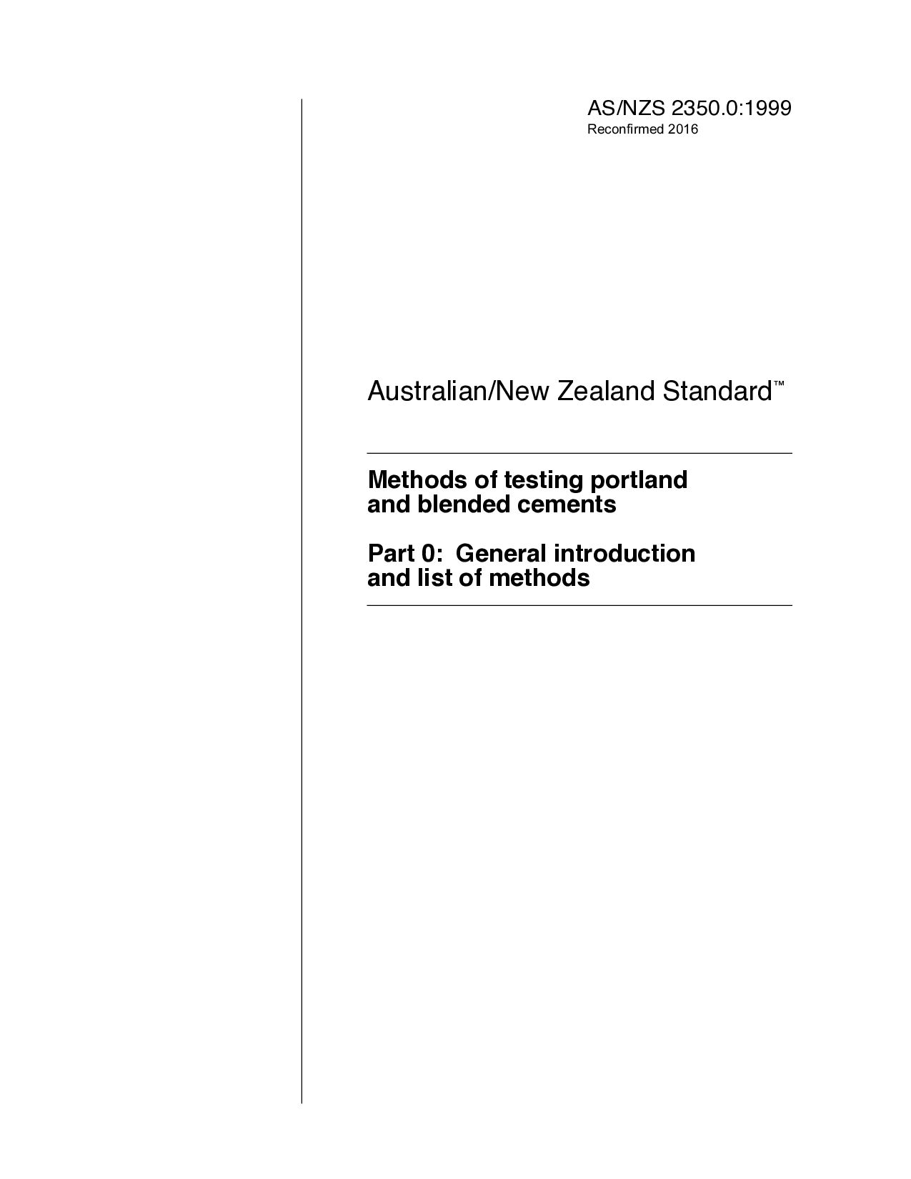AS/NZS 2350.0:1999(R2016)封面图