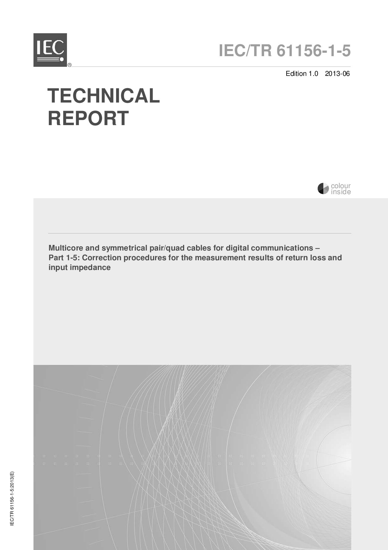 IEC TR 61156-1-5:2013
