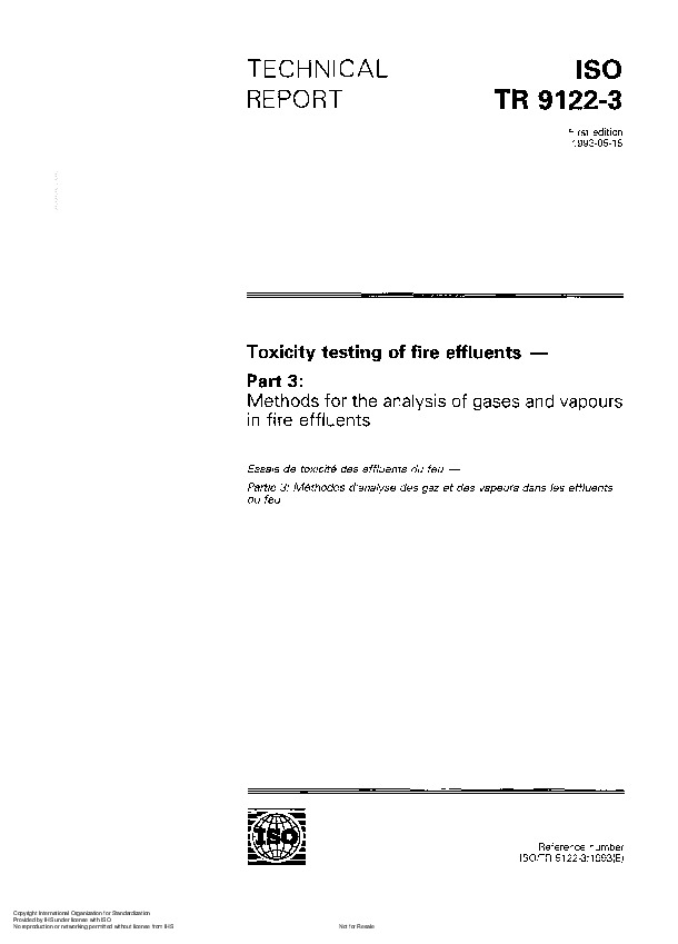 ISO/TR 9122-3:1993封面图
