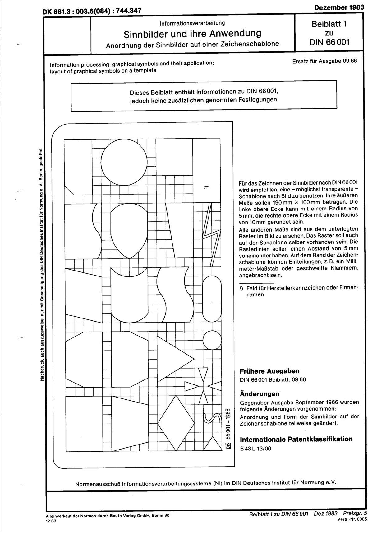 DIN 66001 Beiblatt 1:1983封面图