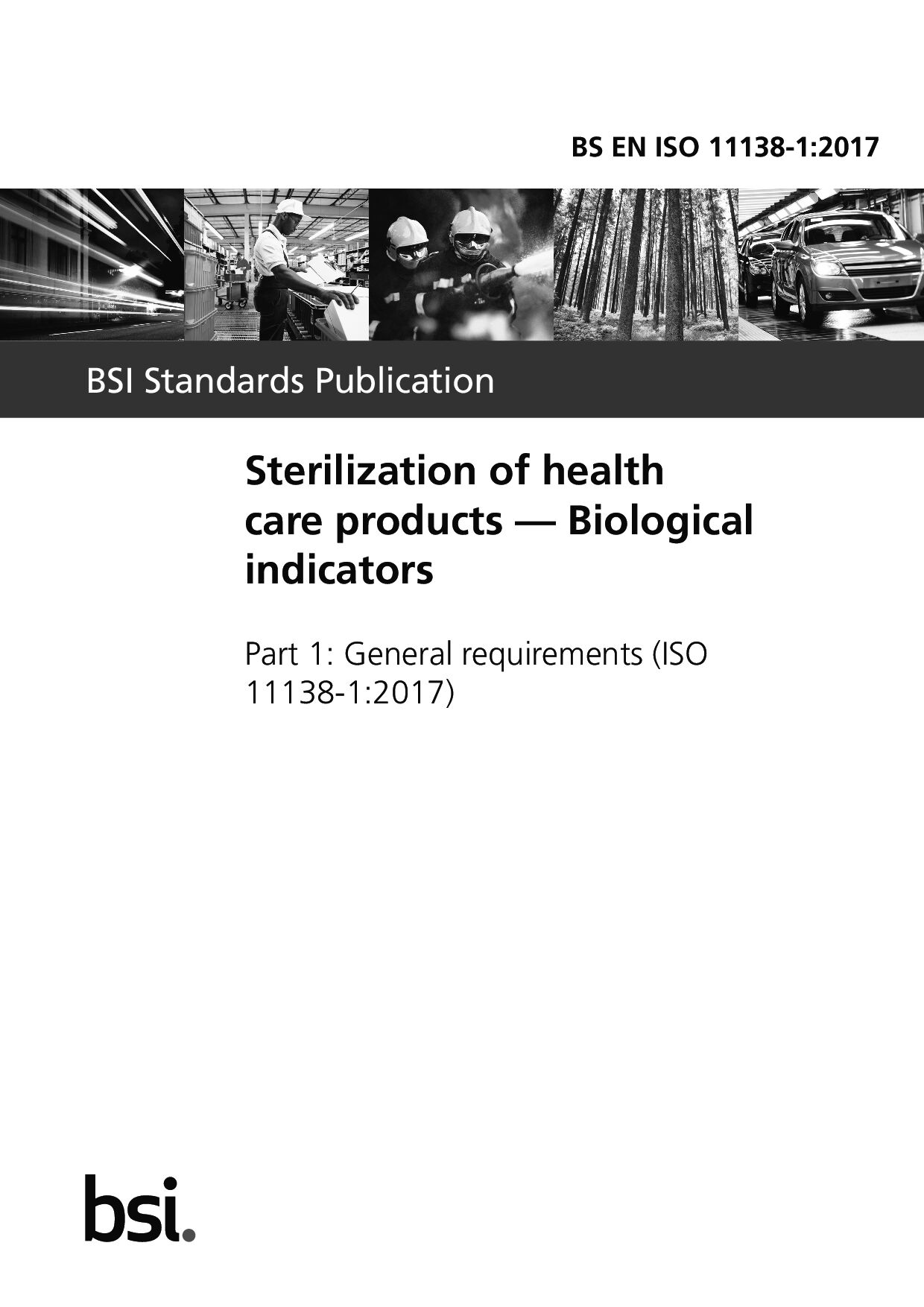BS EN ISO 11138-1:2017