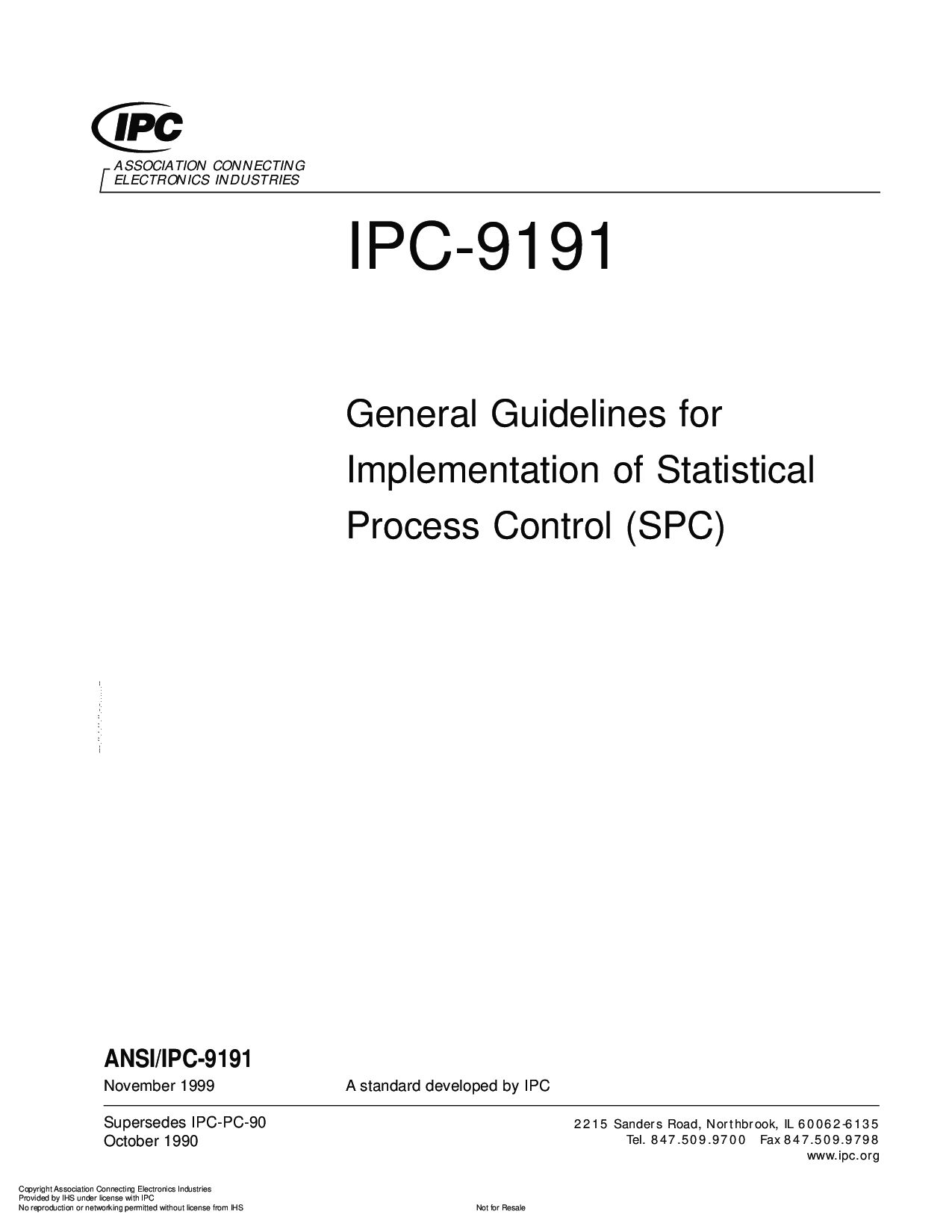 IPC 9191-1999封面图