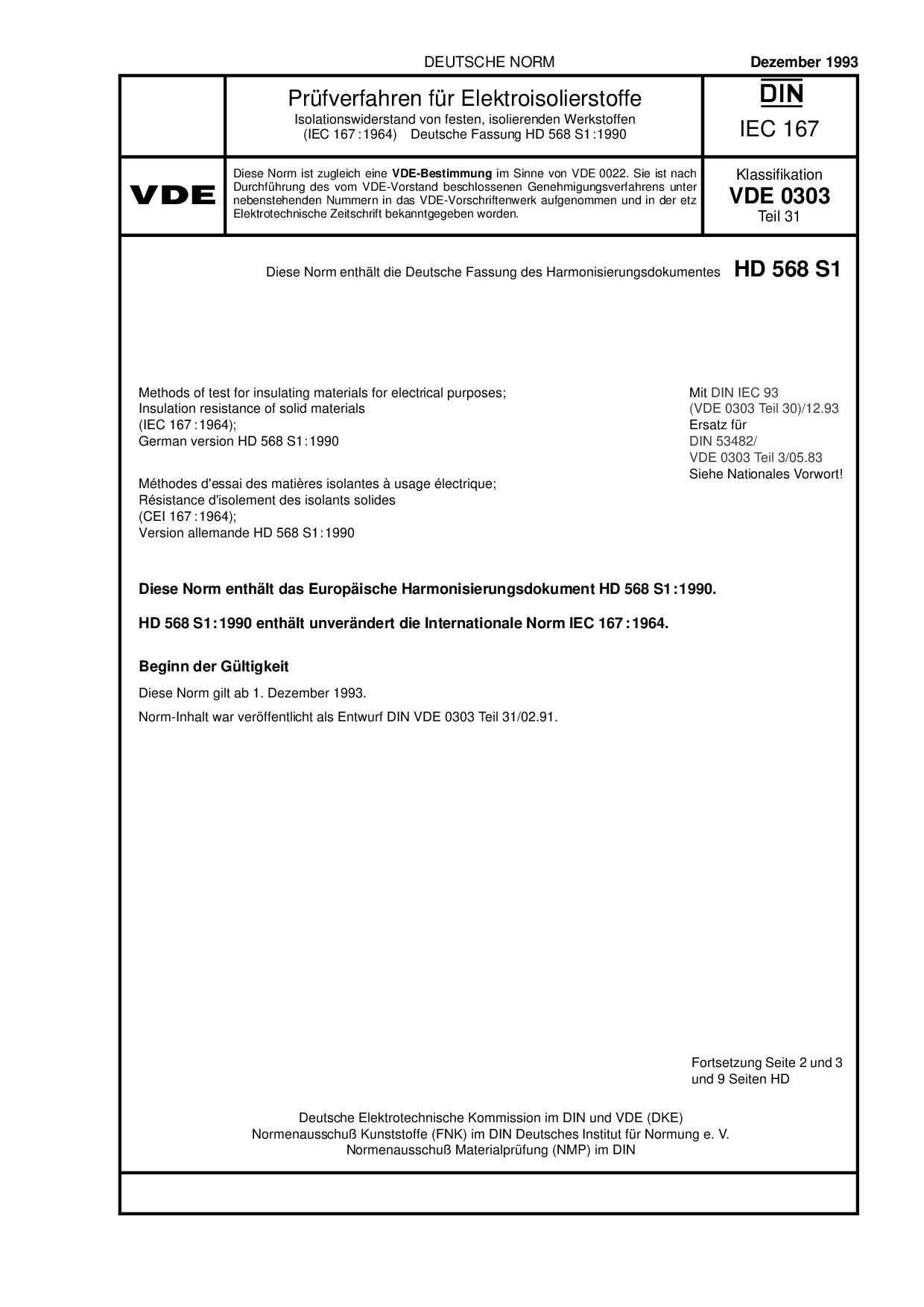 DIN IEC 60167:1993