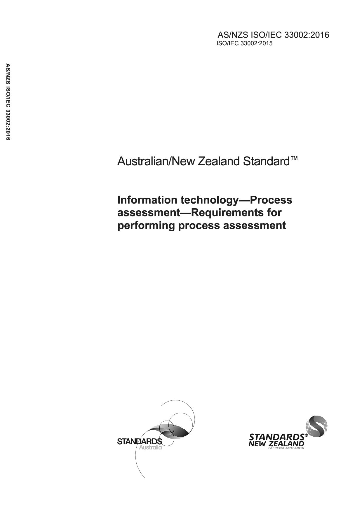 AS/NZS ISO/IEC 33002:2016封面图