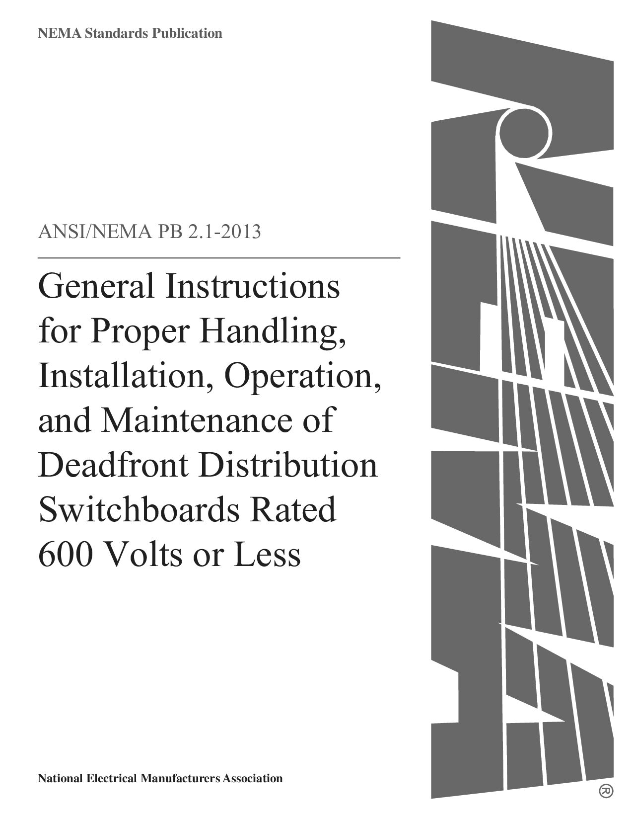 ANSI/NEMA PB 2.1-2013封面图