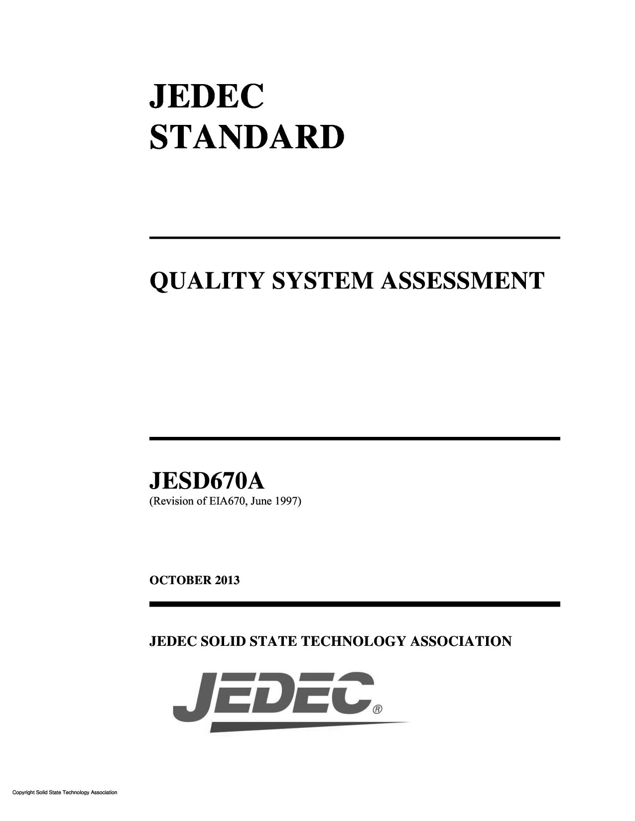JEDEC JESD670A-2013封面图