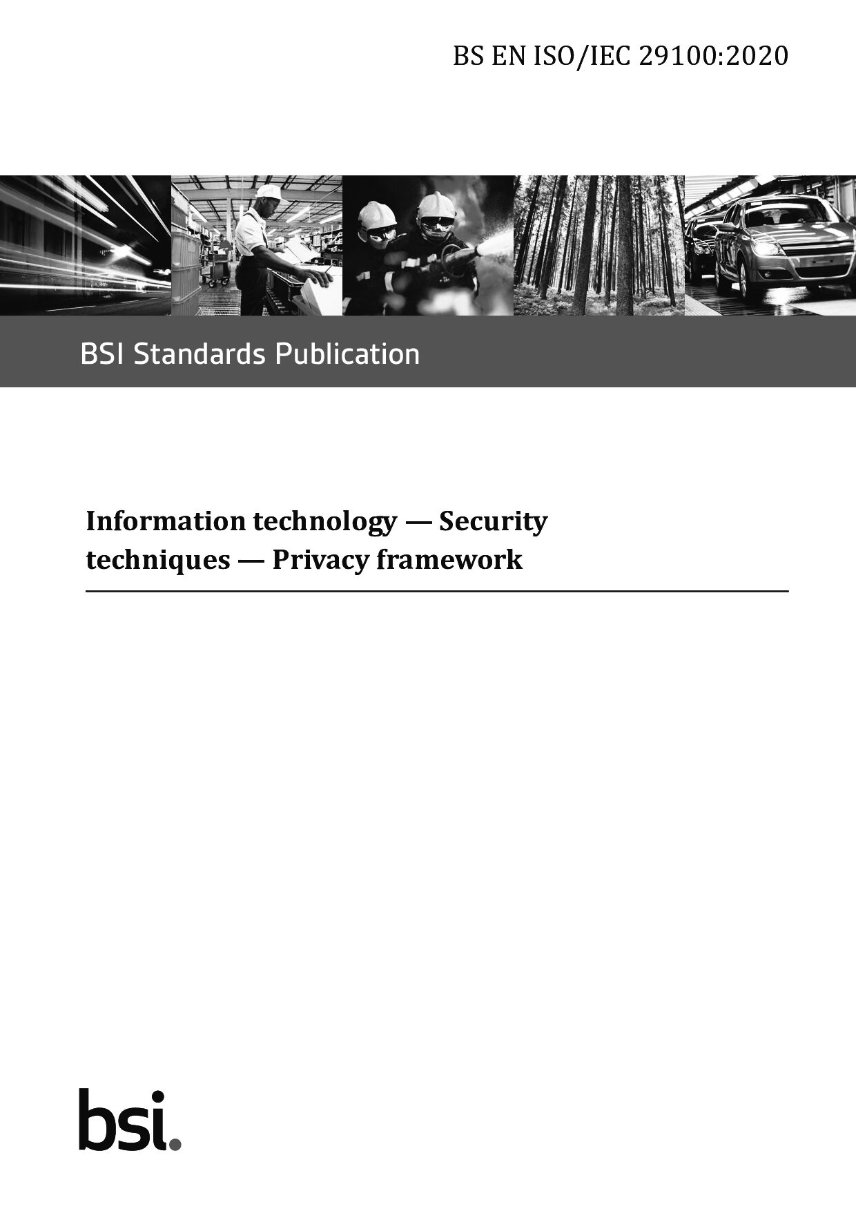 BS EN ISO/IEC 29100:2020封面图