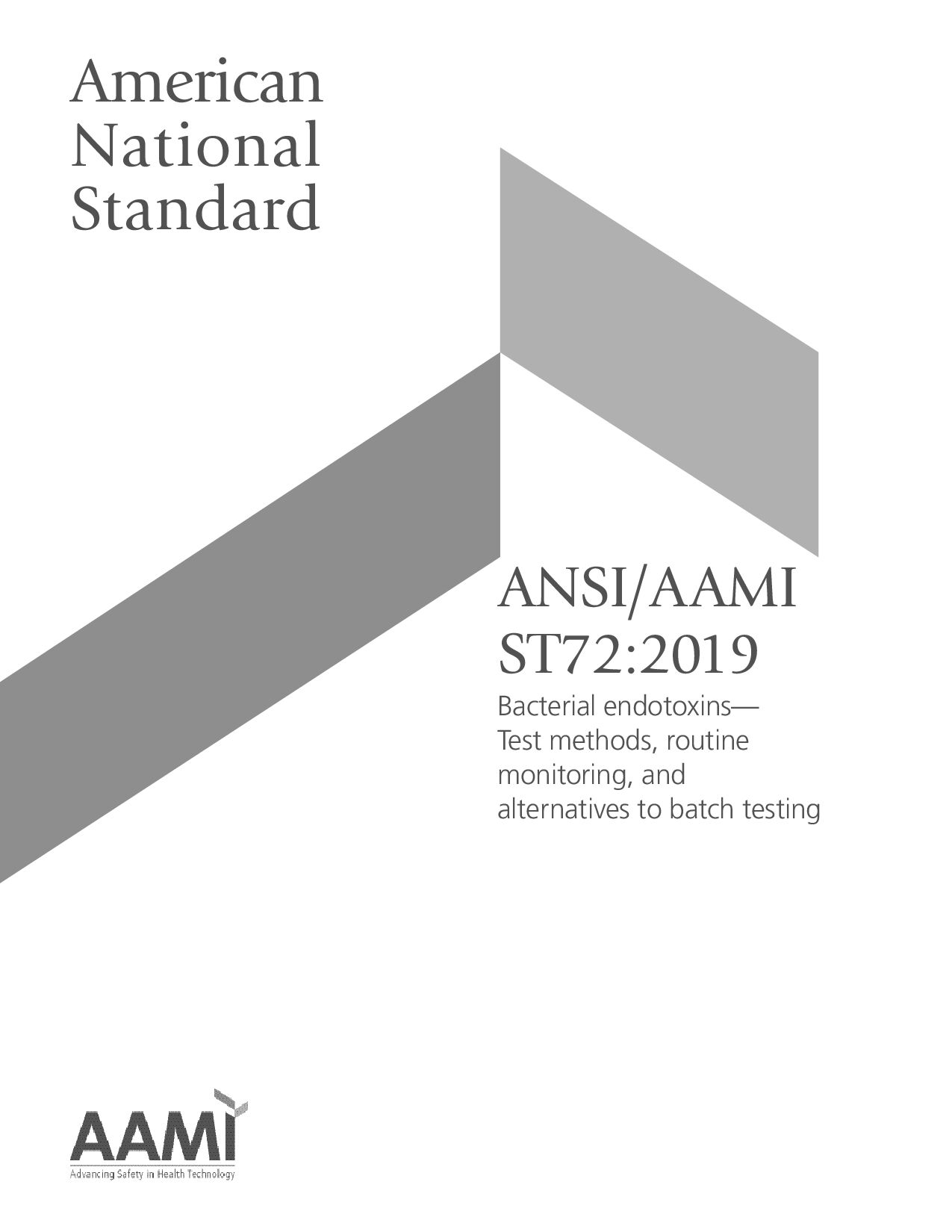 ANSI/AAMI ST72-2019封面图