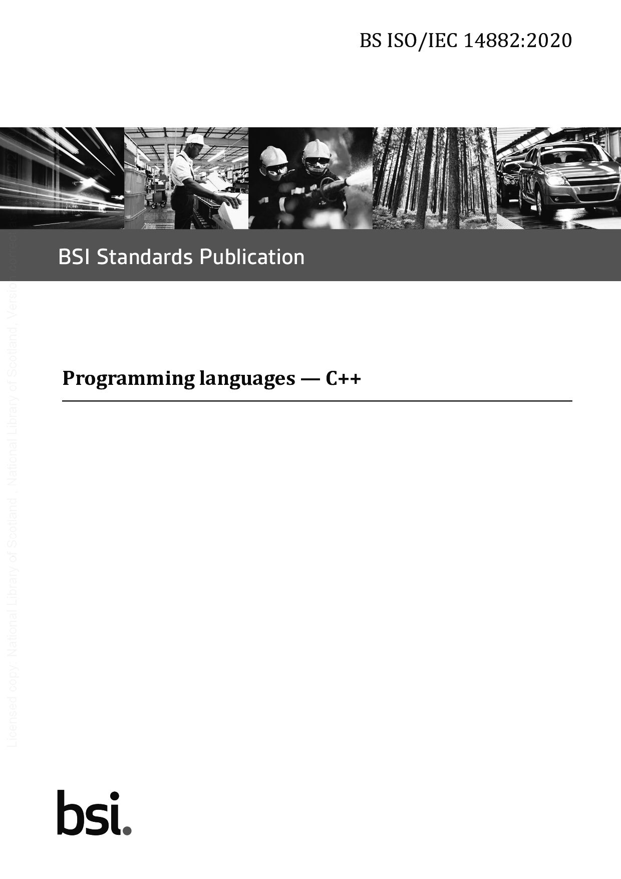 BS ISO/IEC 14882:2020封面图