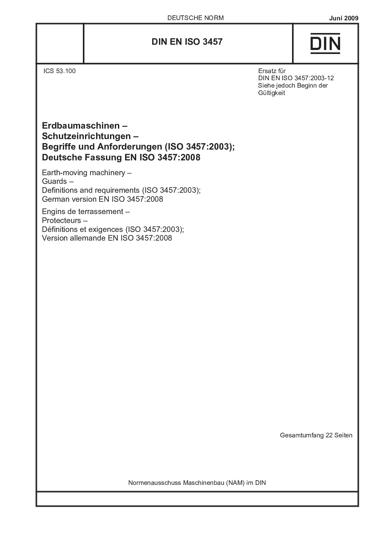 DIN EN ISO 3457:2009封面图