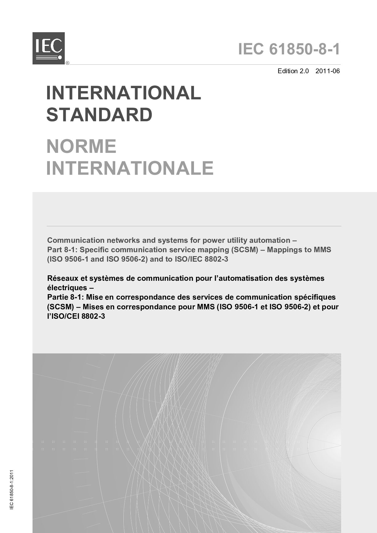 IEC 61850-8-1:2011封面图