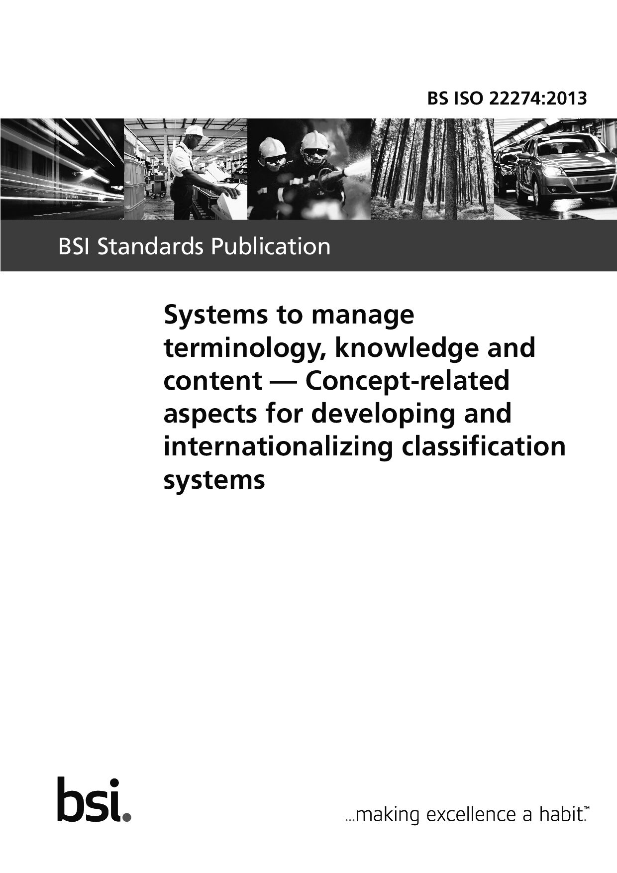 BS ISO 22274:2013封面图