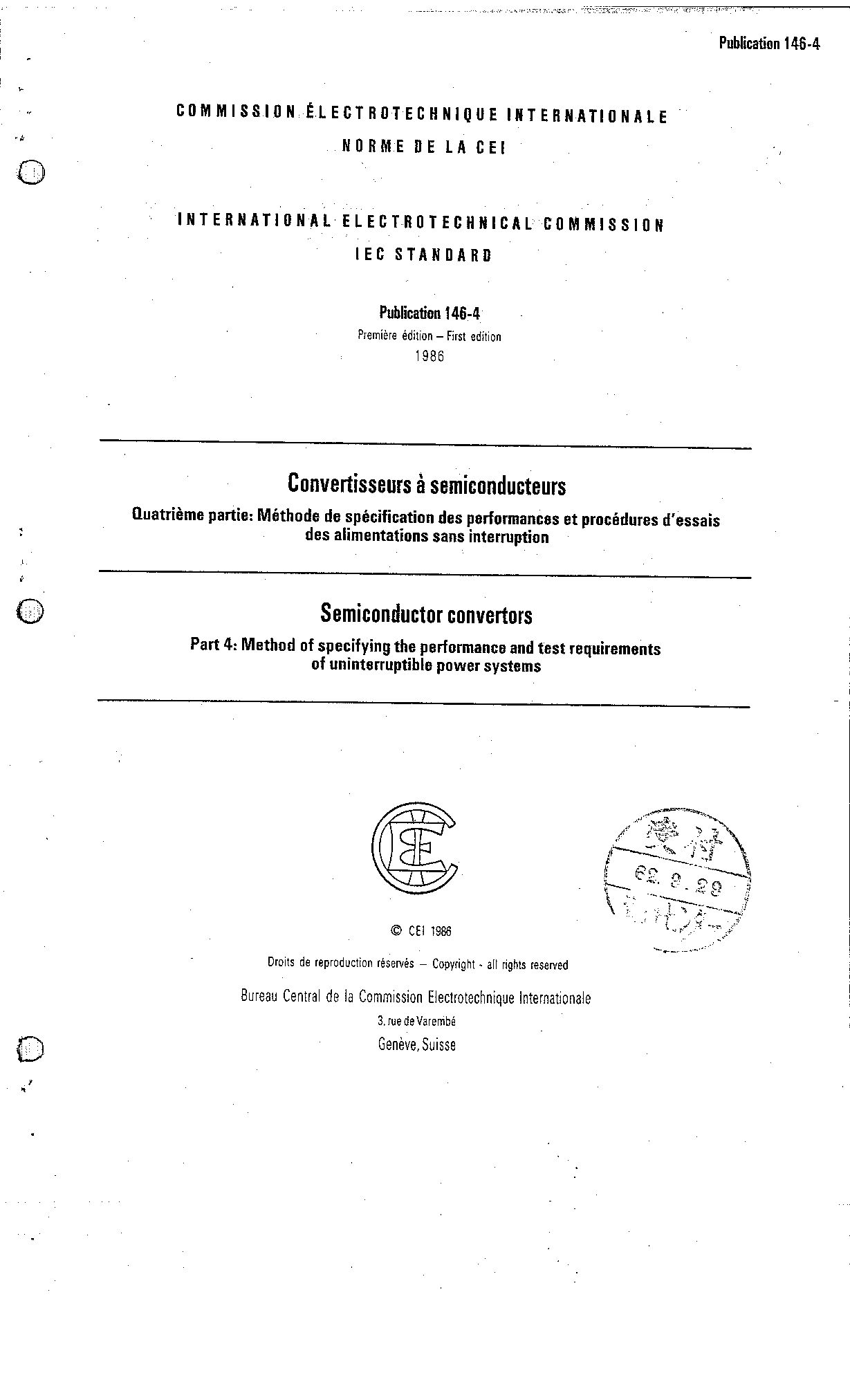 IEC 60146-4:1986