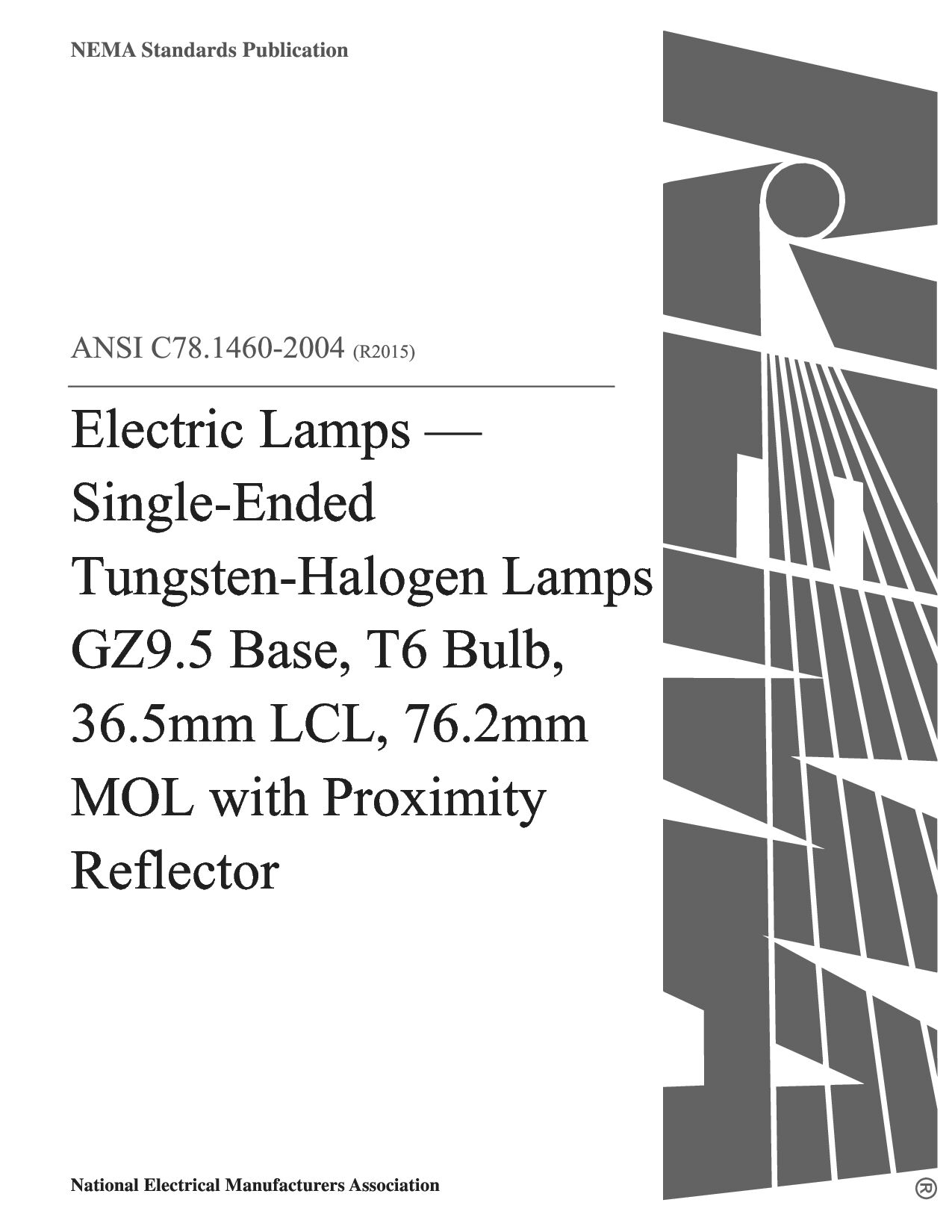 ANSI C78.1460-2004(2015)封面图