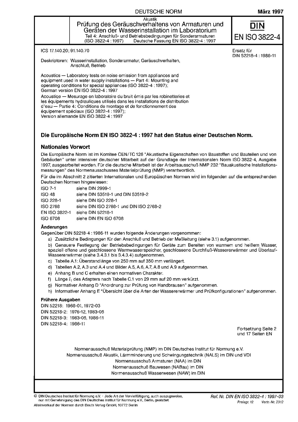 DIN EN ISO 3822-4:1997封面图