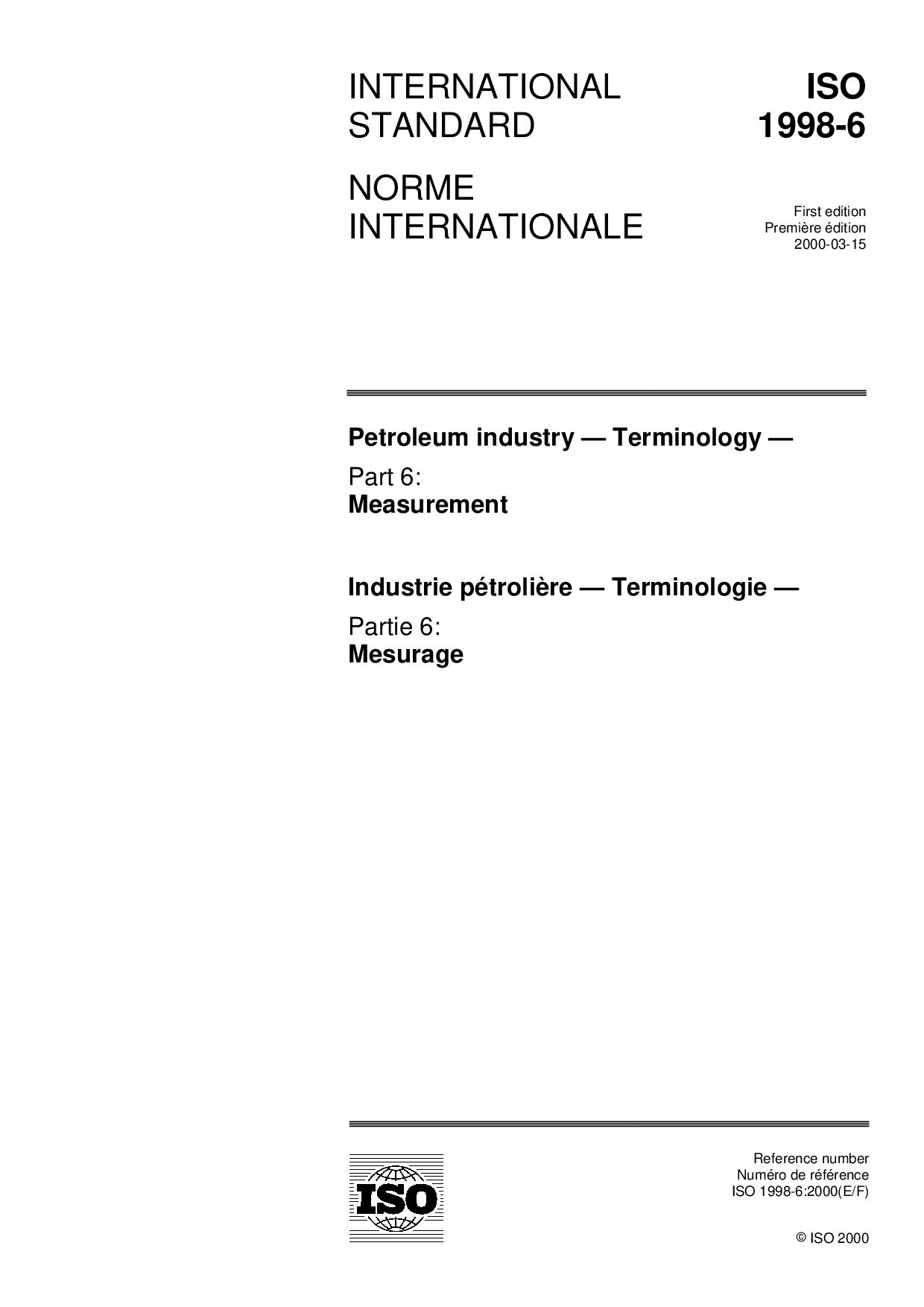 ISO 1998-6:2000封面图