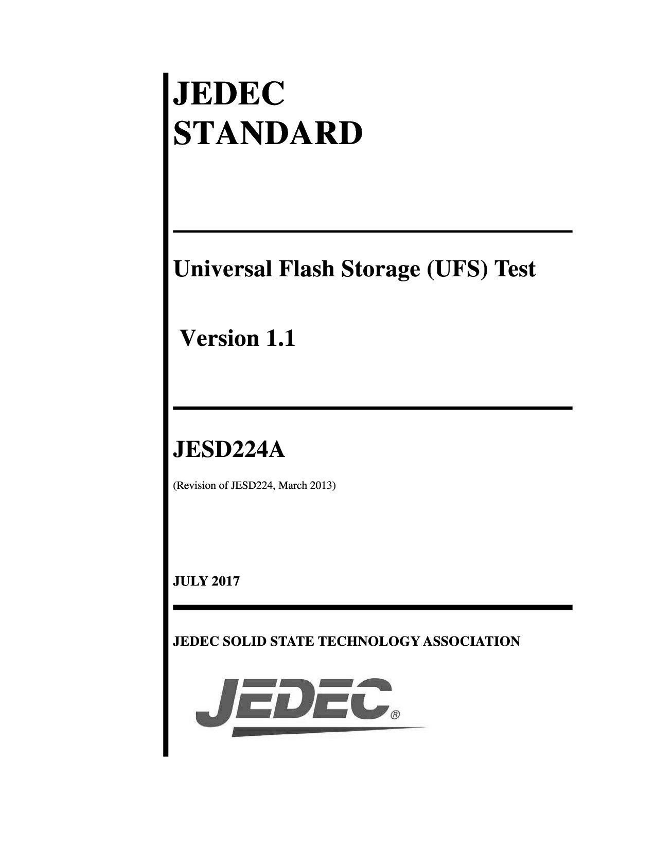 JEDEC JESD224A-2017