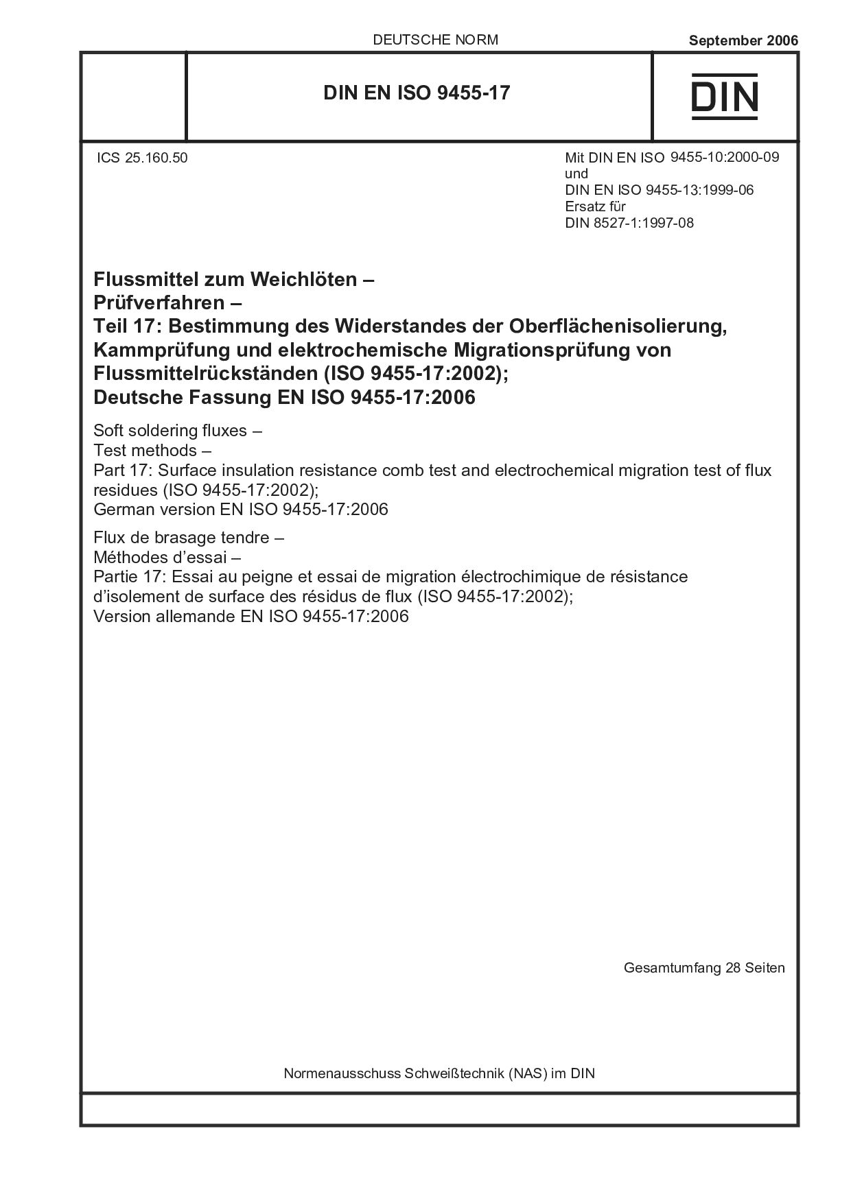 DIN EN ISO 9455-17:2006-09封面图