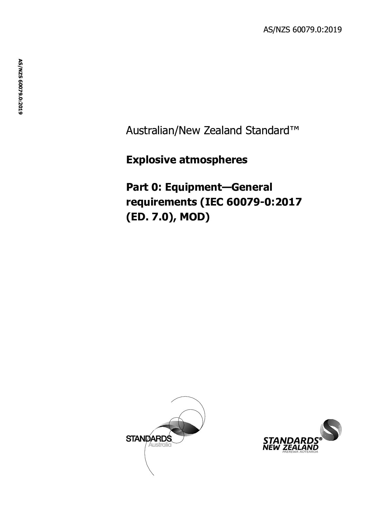 AS/NZS IEC 60079.0:2019封面图