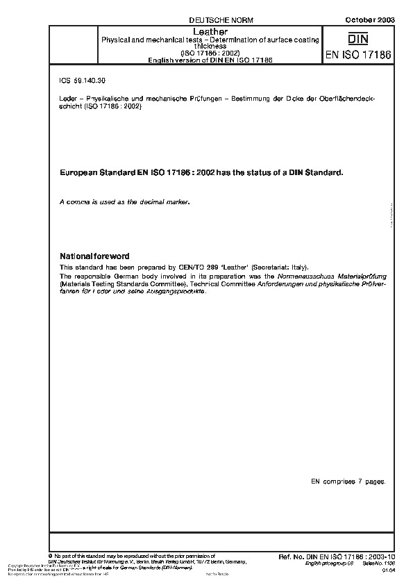 DIN EN ISO 17186-2003