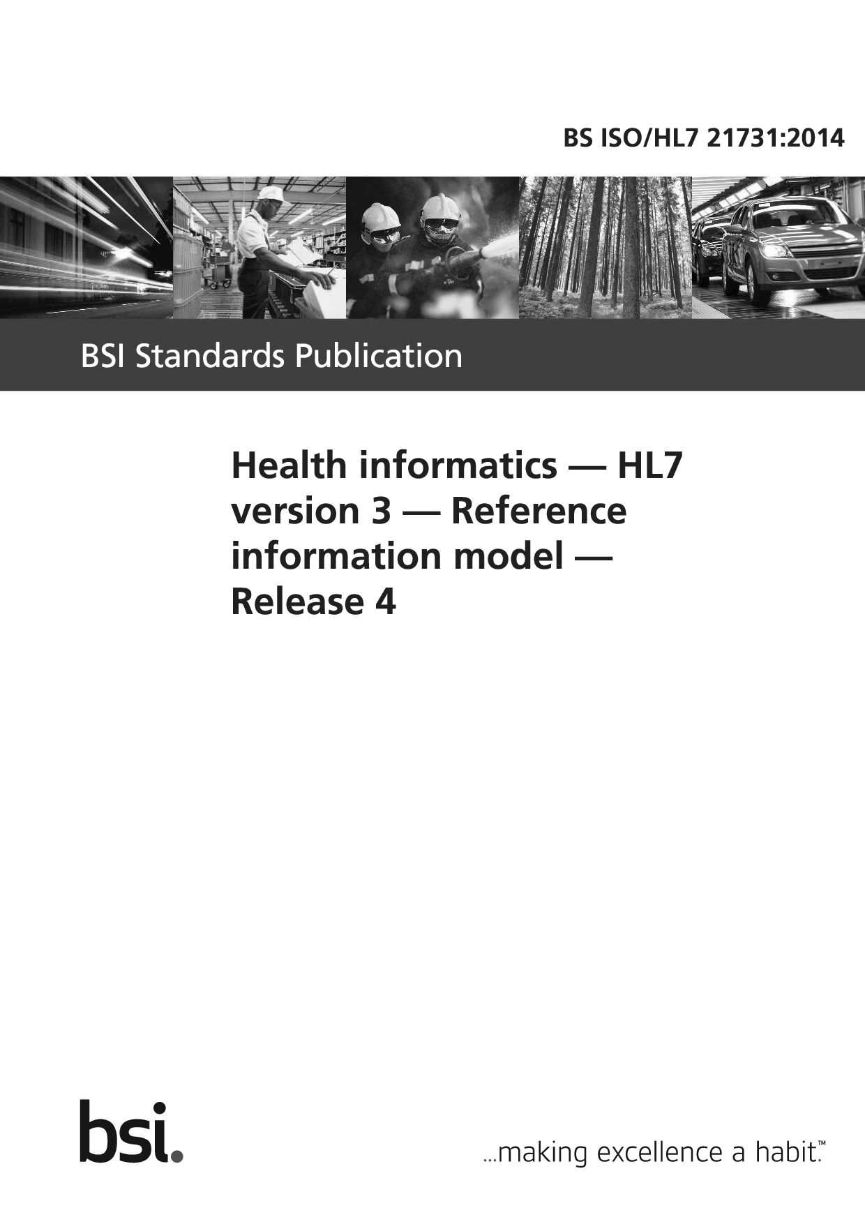 BS ISO/HL7 21731:2014
