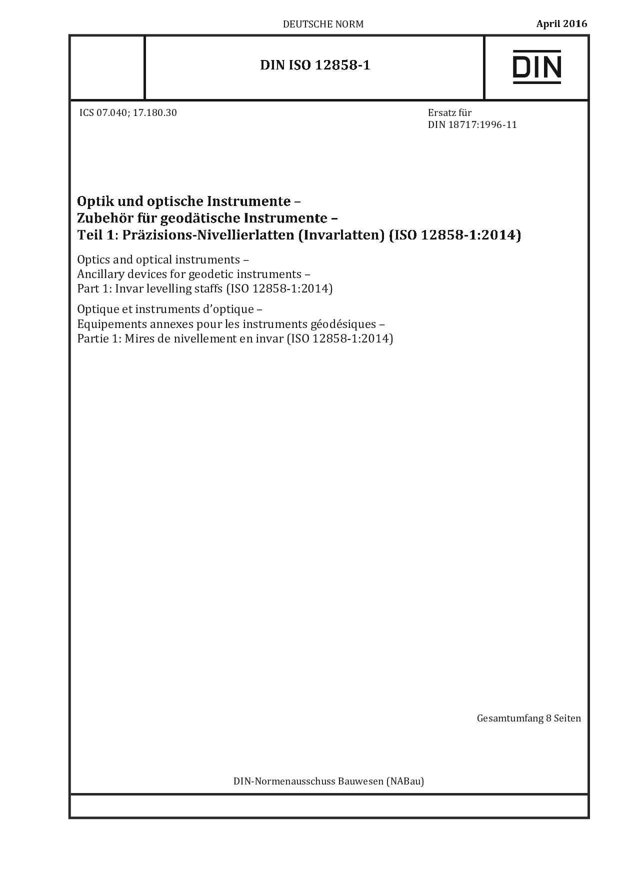DIN ISO 12858-1:2016