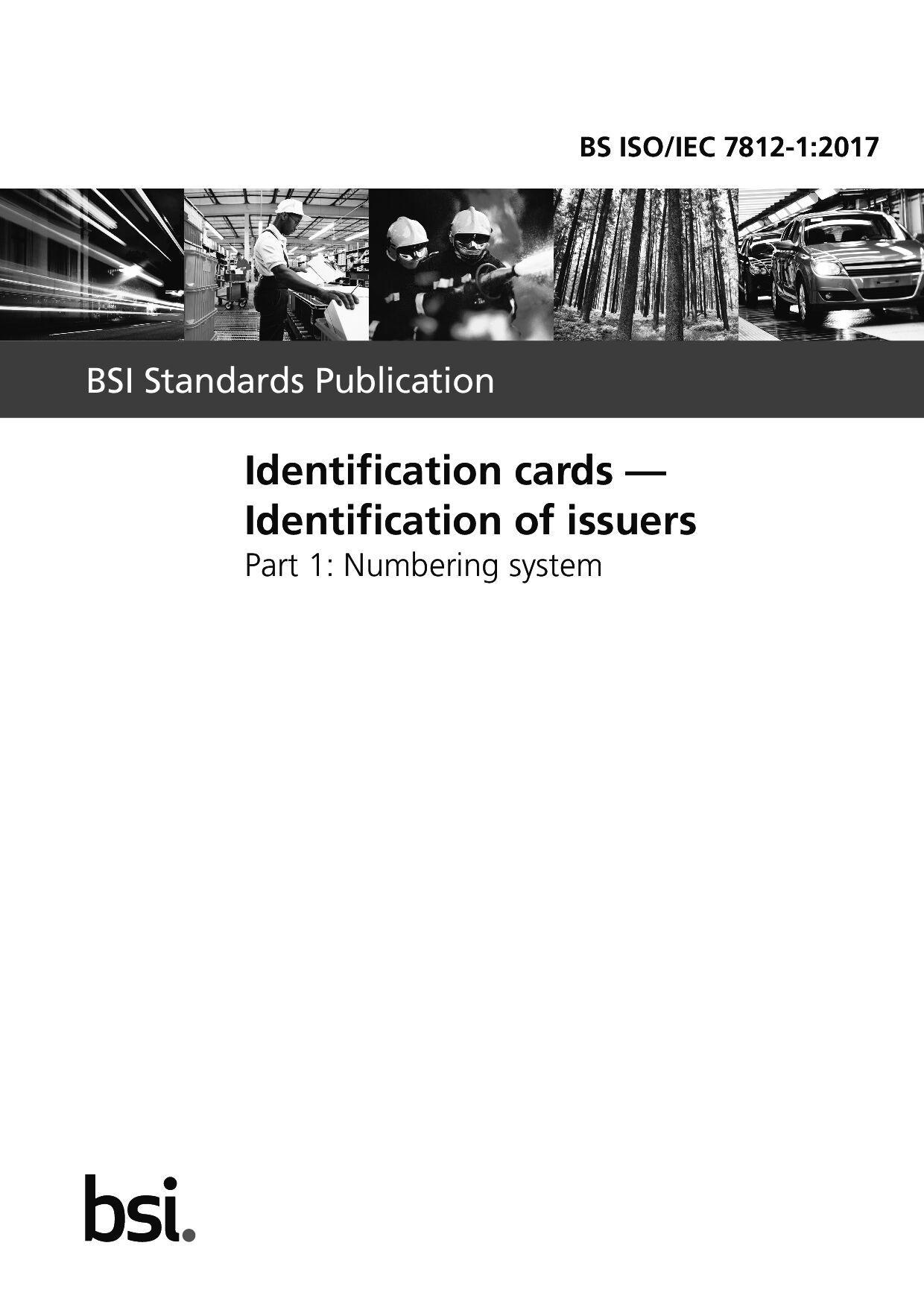 BS ISO/IEC 7812-1:2017
