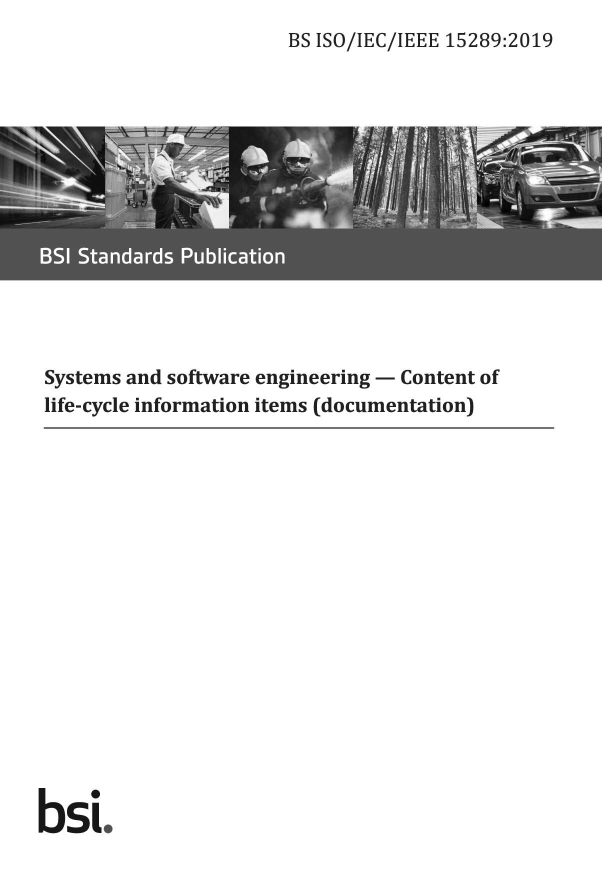 BS ISO/IEC/IEEE 15289:2019