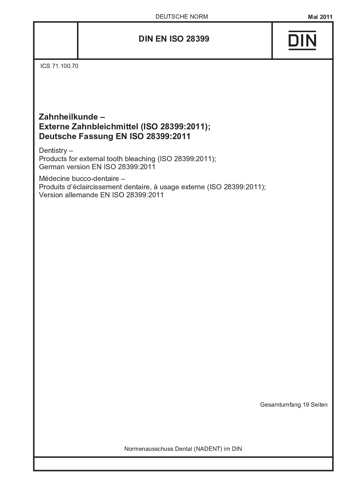 DIN EN ISO 28399:2011封面图