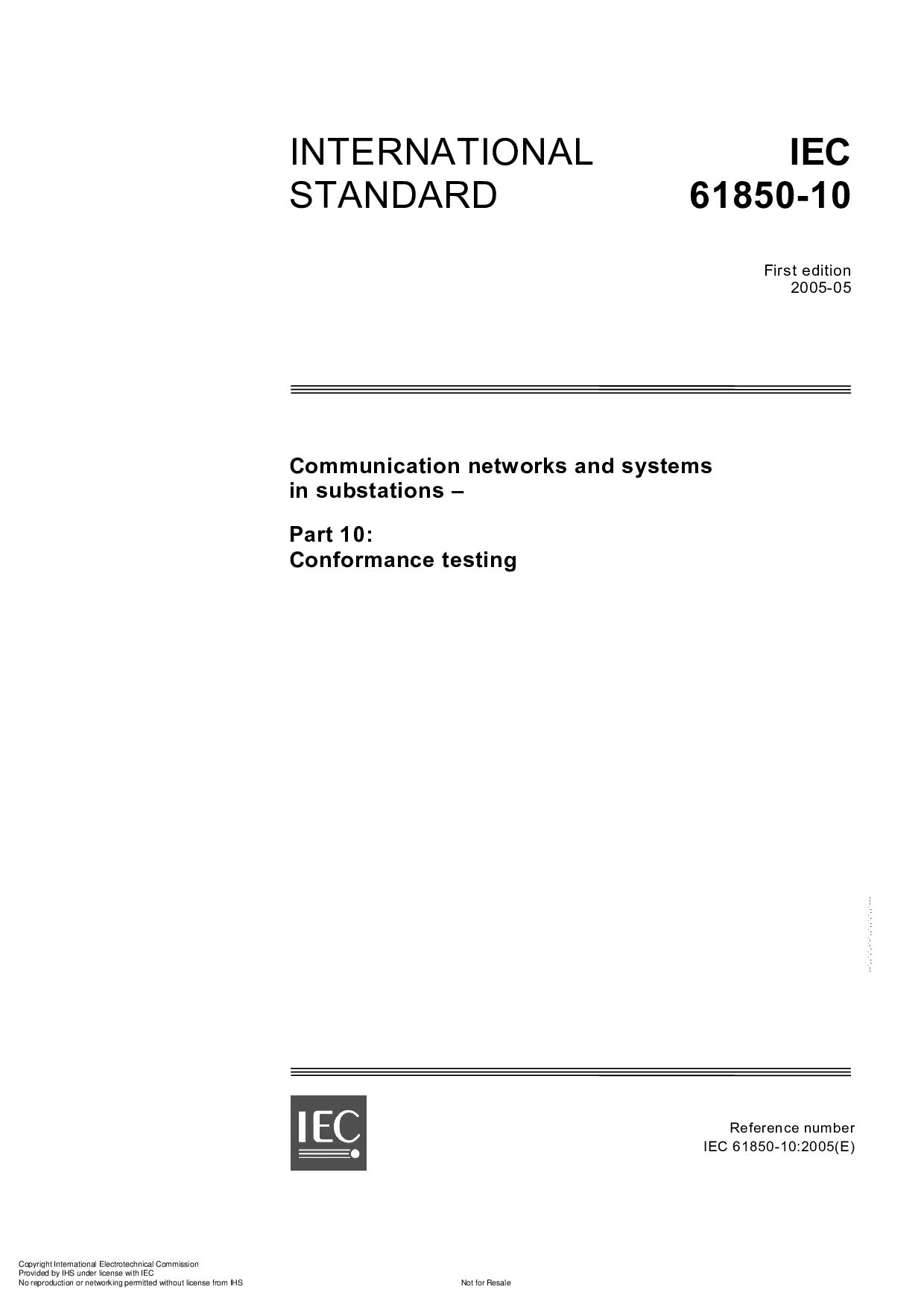 IEC 61850-10:2005