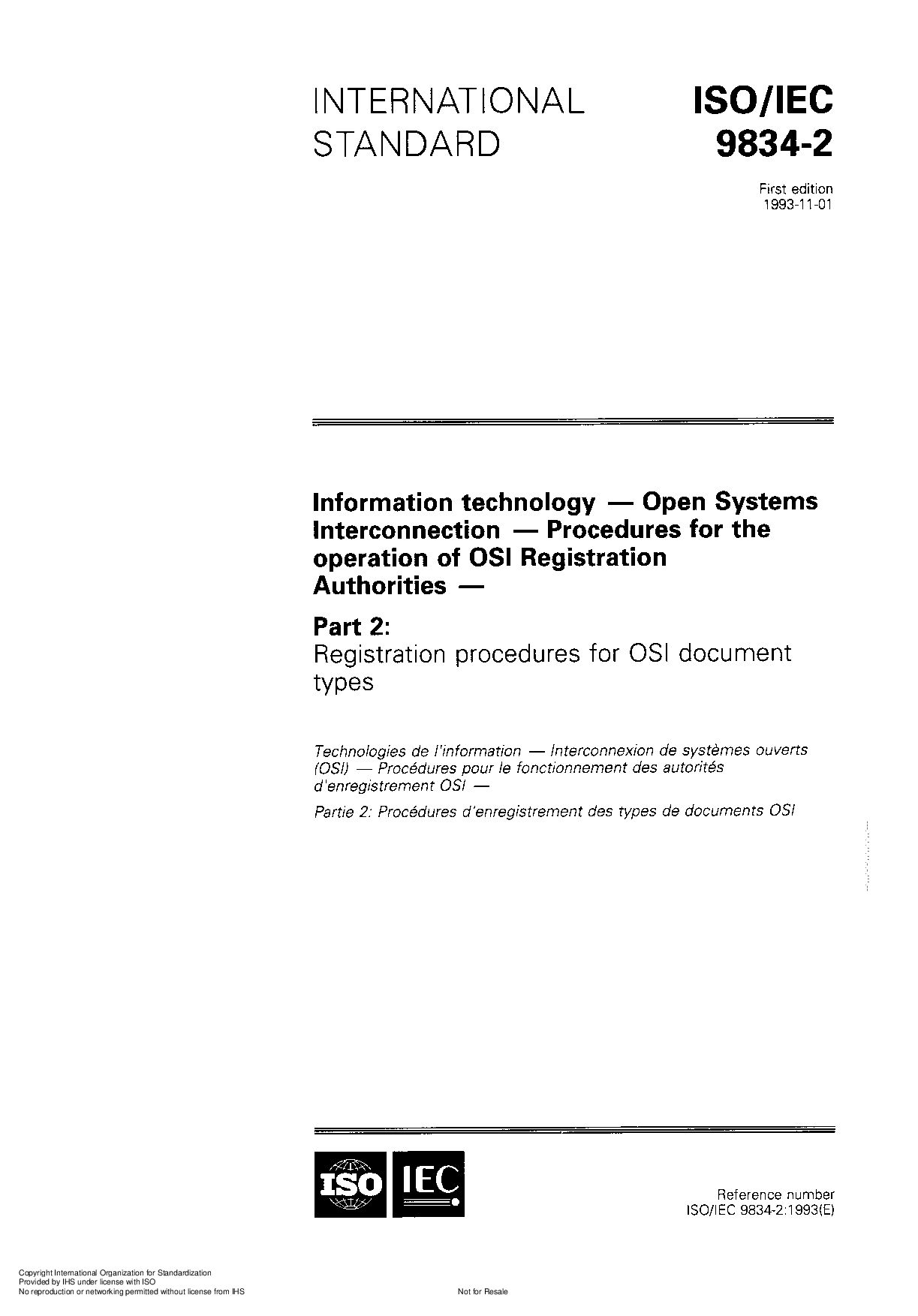ISO/IEC 9834-2:1993封面图