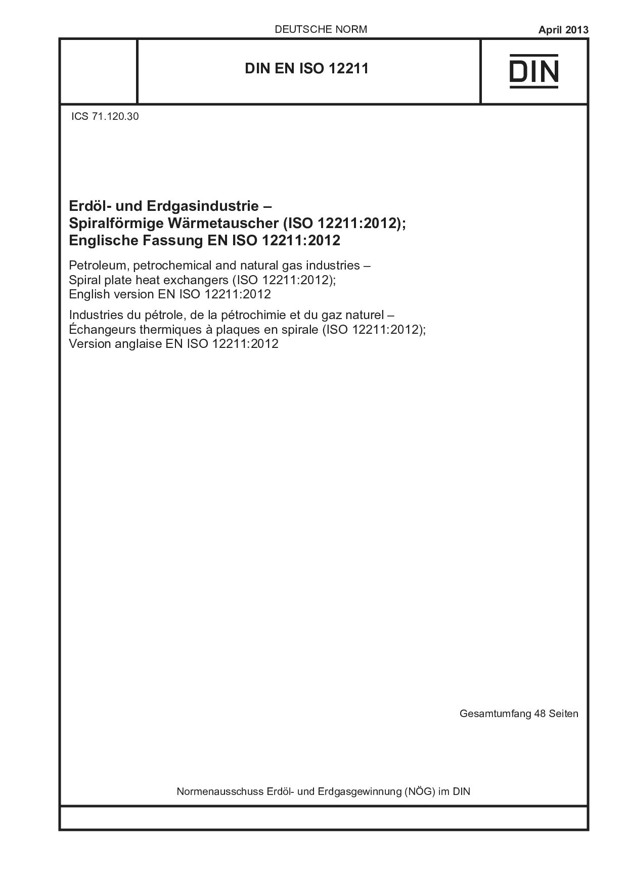 DIN EN ISO 12211:2013-04