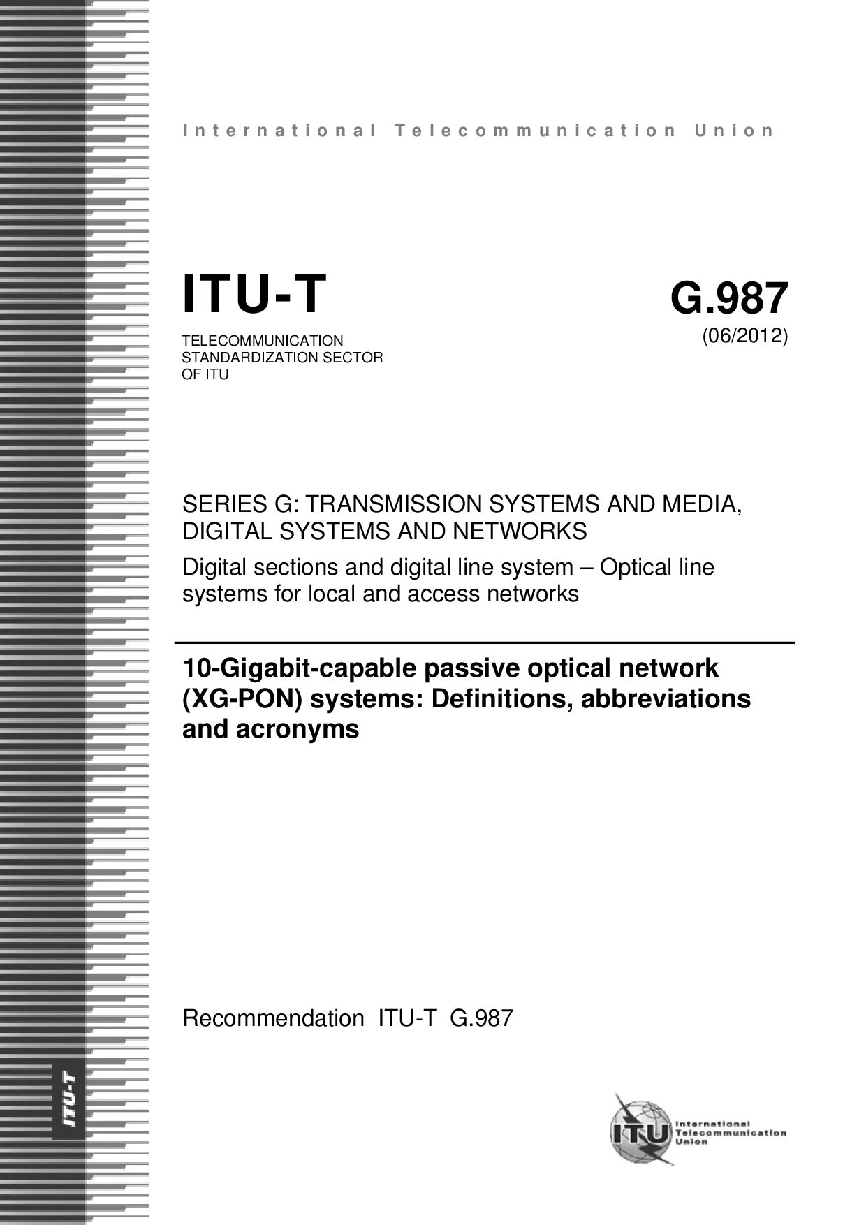 ITU-T G.987-2012封面图