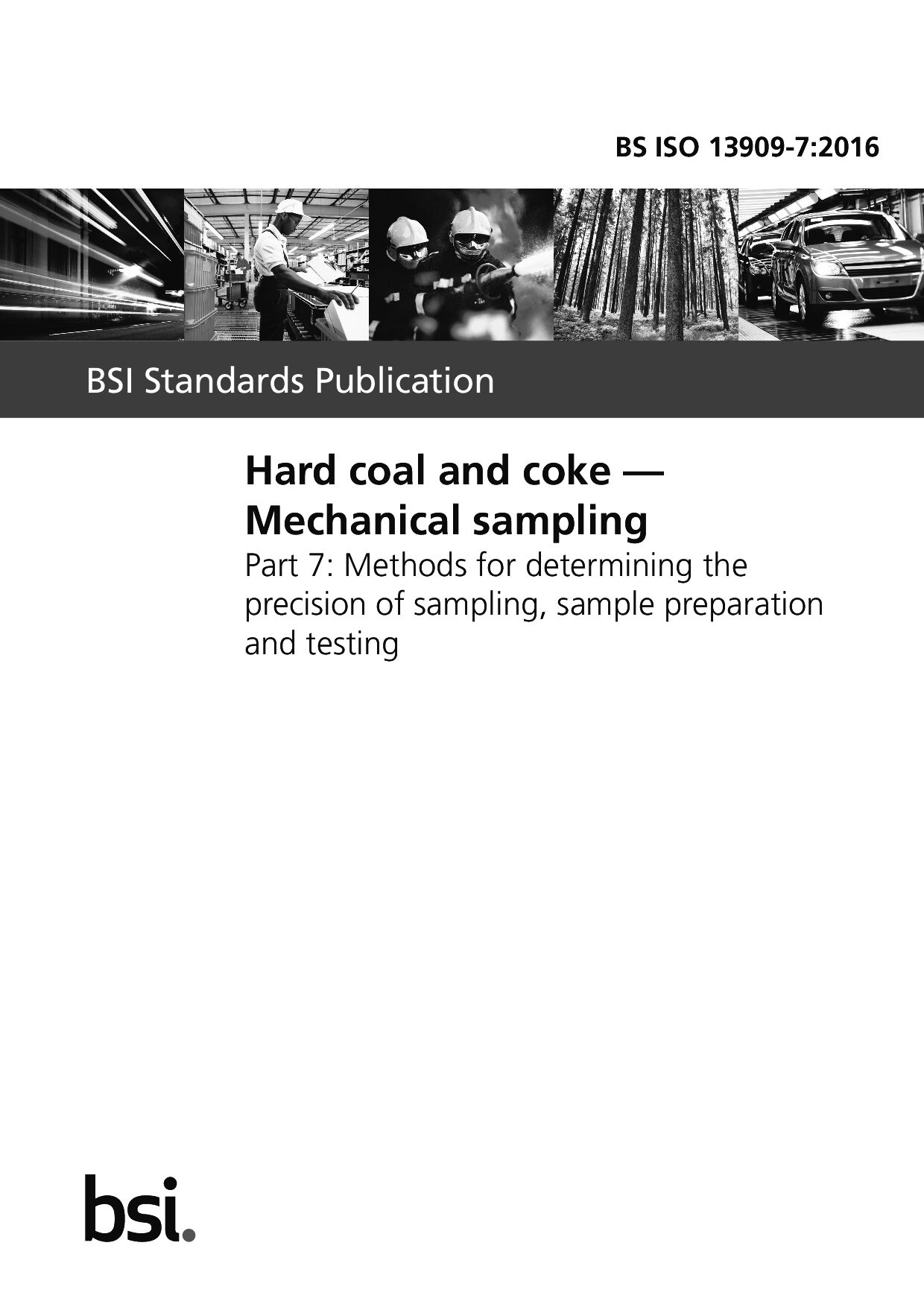 BS ISO 13909-7:2016封面图