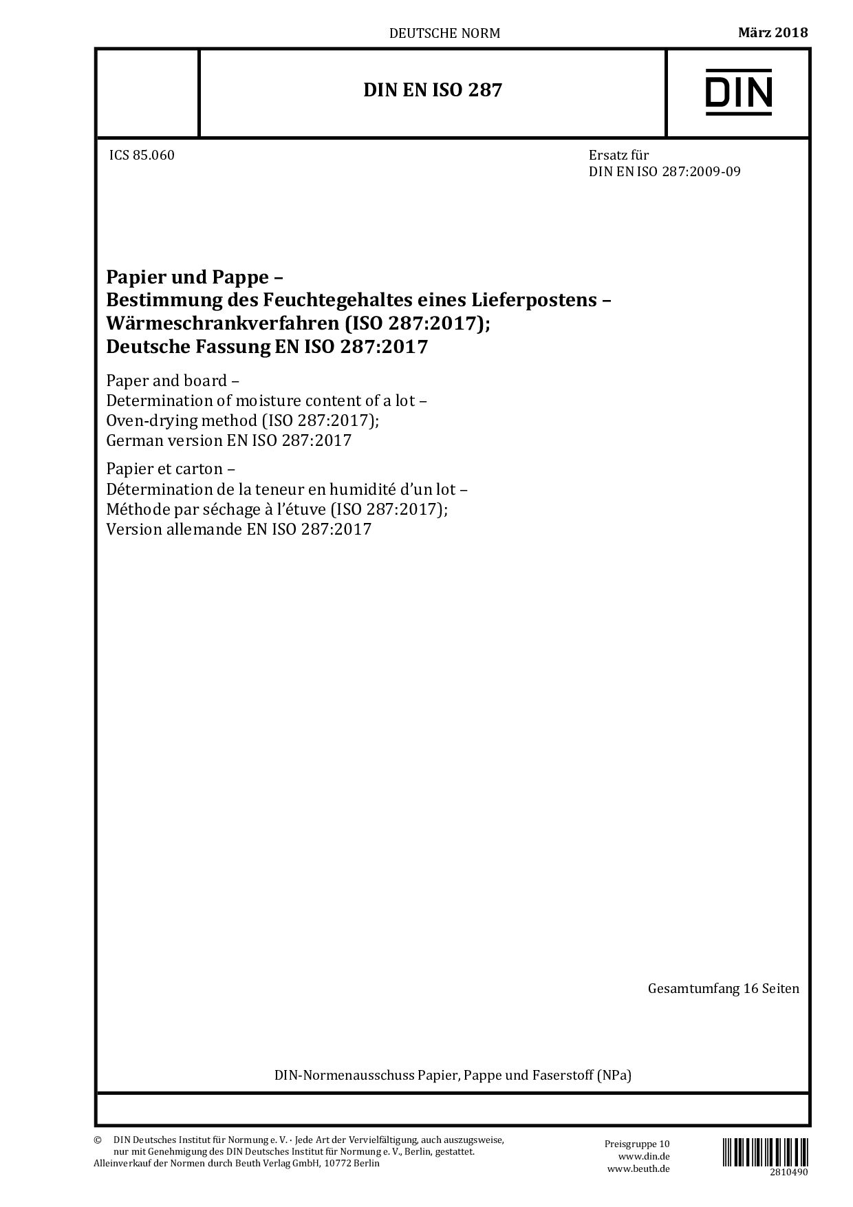 DIN EN ISO 287:2018-03封面图